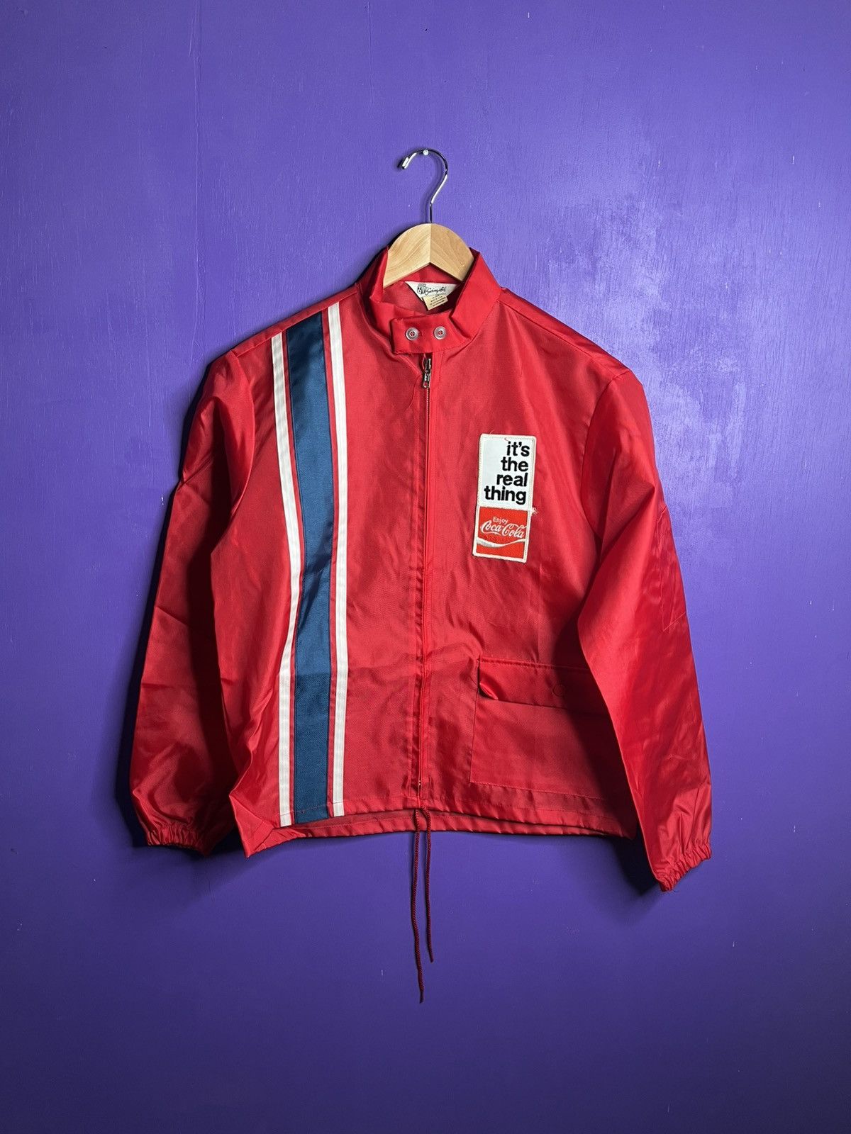 Coca Cola × Vintage Vintage 70s Coca-cola swingster racing stripe jacket Size US M / EU 48-50 / 2 - 1 Thumbnail