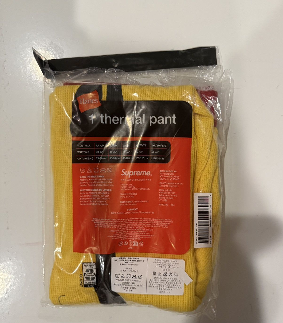 Hanes × Supreme Supreme Hanes Bones Thermal Pant Size US 30 / EU 46 - 2 Thumbnail