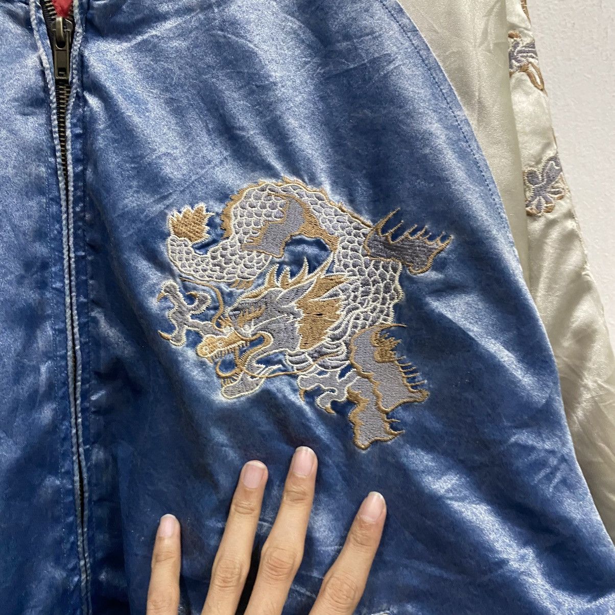 Japanese Brand Rare!! JUNGLE STORM Japan Sukajan Fukuoka Dragon Jacket Size US XXL / EU 58 / 5 - 11 Thumbnail