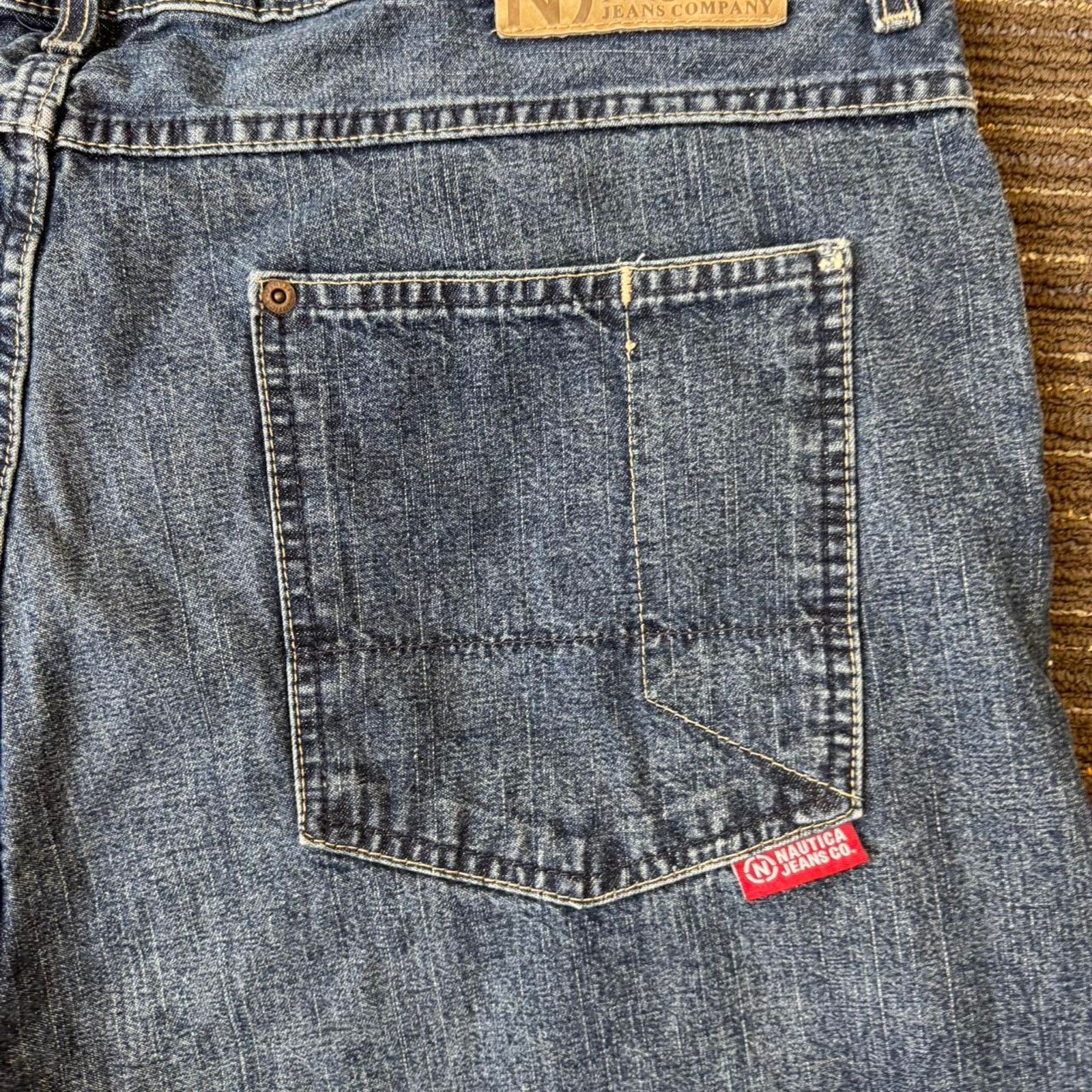 Nautica Vintage 90s y2k Nautica Denim Jeans Baggy blue denim shorts Size US 40 / EU 56 - 2 Thumbnail