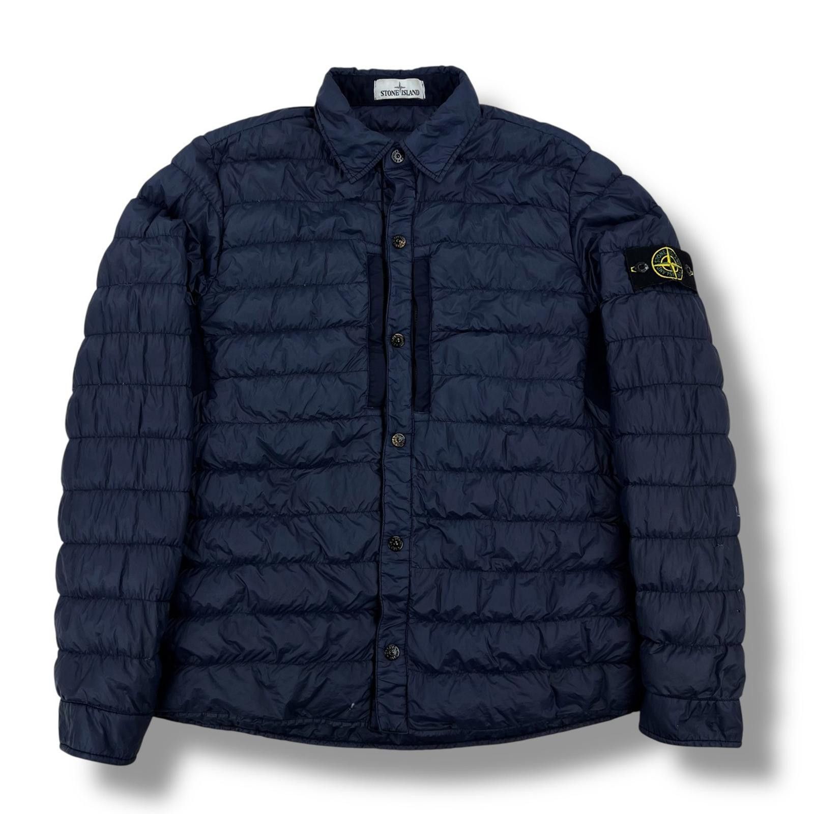 Stone Island Stone Island Navy Padded Overshirt Jacket Size US L / EU 52-54 / 3 - 2 Thumbnail