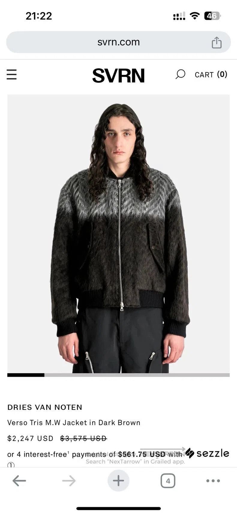 Dries Van Noten Dries Van Noten Colorblock Mohair Bomber. Size US L / EU 52-54 / 3 - 9 Thumbnail