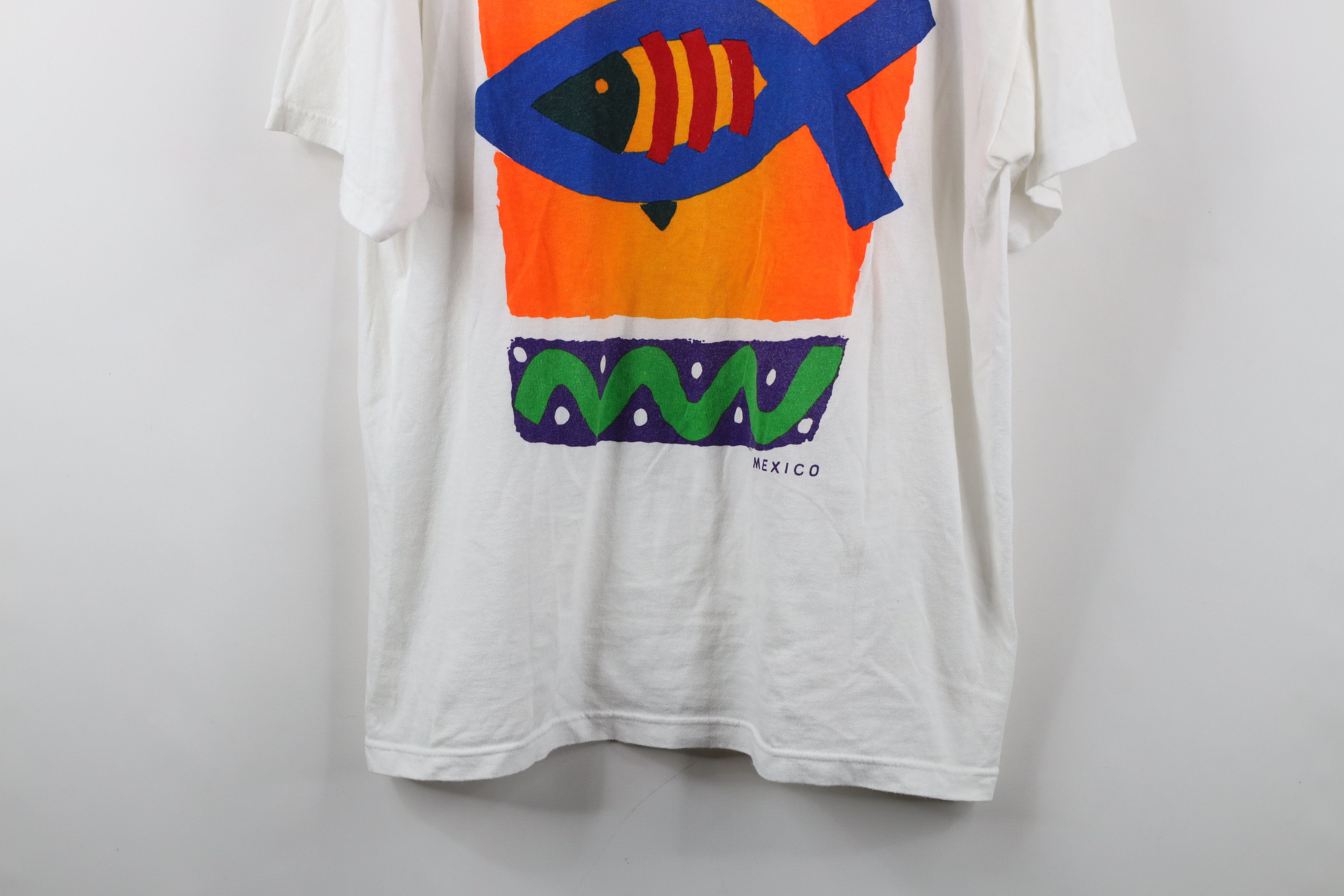 Vintage Vintage 90s Y2K Streetwear Art Fish Cozumel Mexico T-Shirt Size US L / EU 52-54 / 3 - 3 Thumbnail