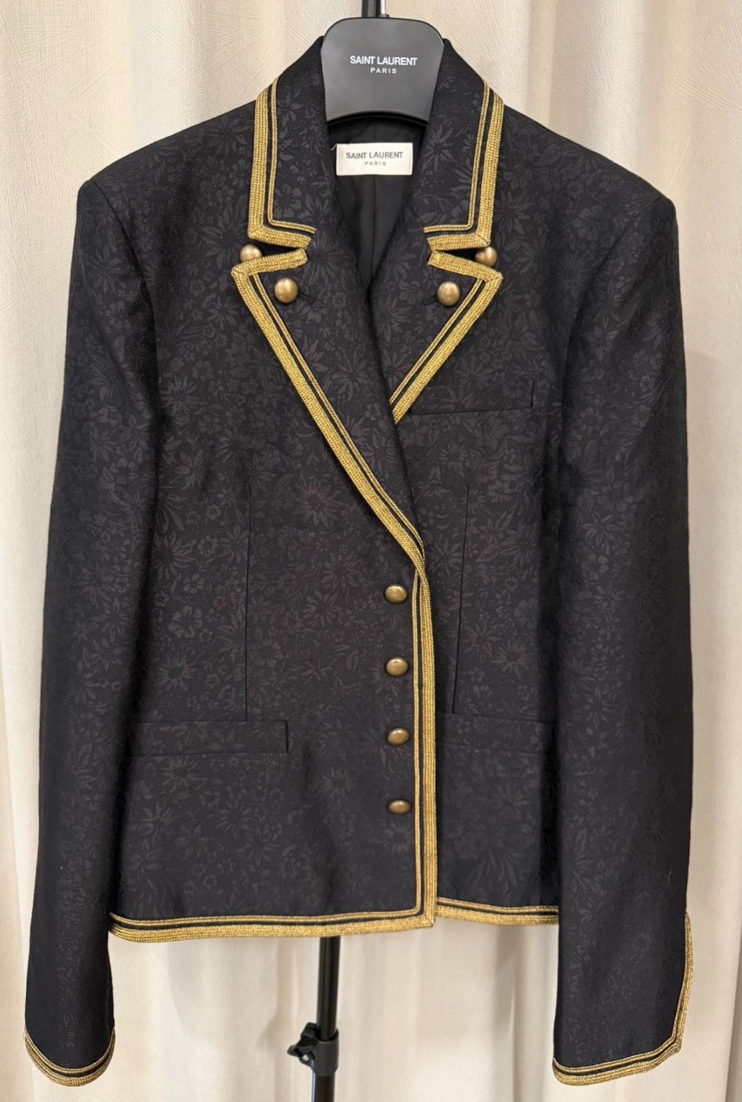 Saint Laurent Paris Saint Laurent Paris 20SS Court Floral Gold Thread Jacquard Size US M / EU 48-50 / 2 - 1 Thumbnail