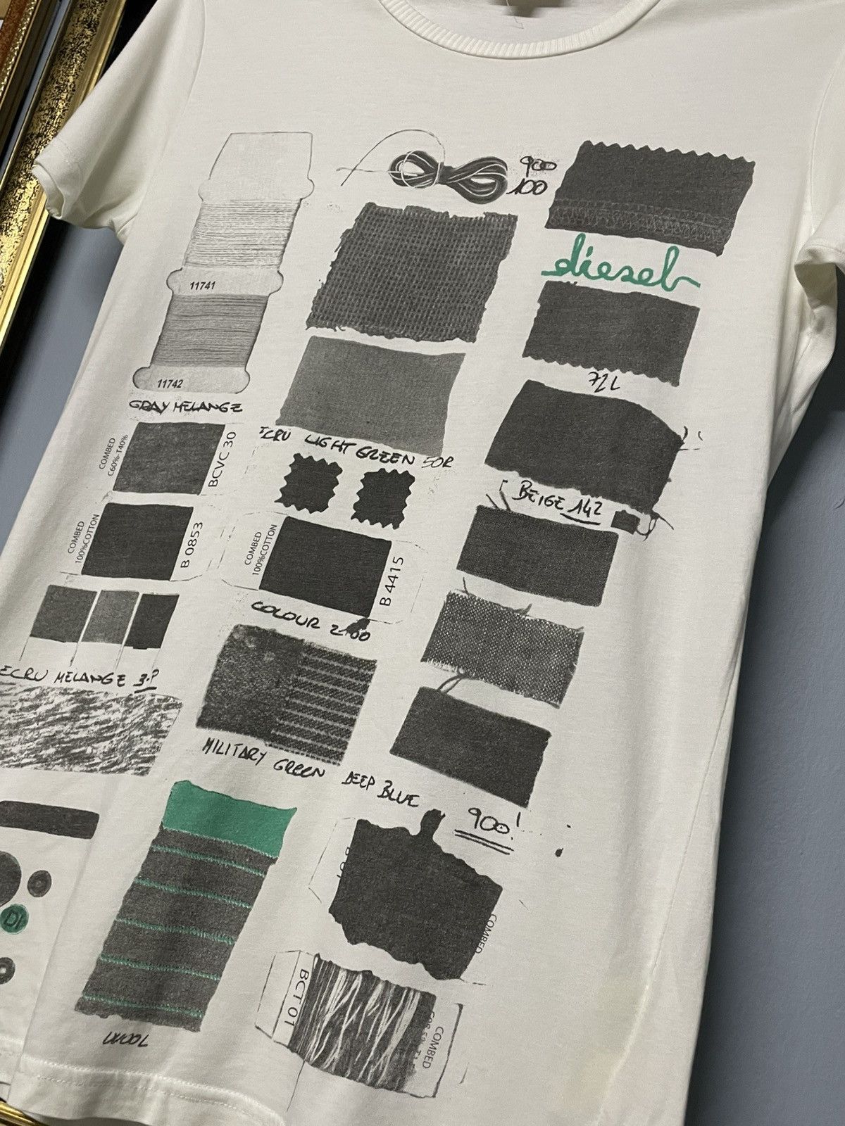 Designer × Diesel × Vintage Vintag Designer Diesel Industry Art Relay Photo Tee Tshirt Size US S / EU 44-46 / 1 - 6 Thumbnail