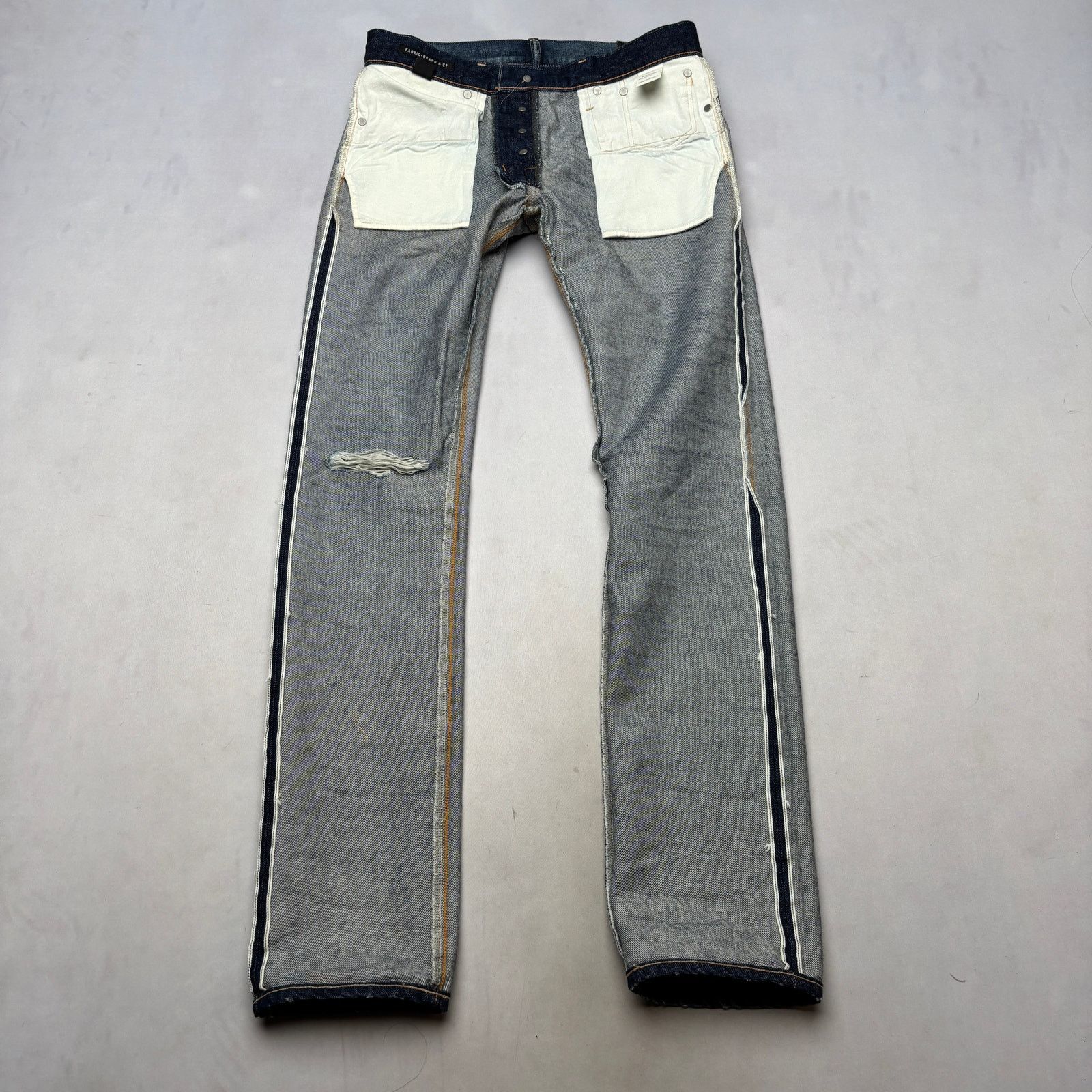 Fabric Brand & Co. Fabric Brand & Co Selvedge Denim Slim Fit Jeans Men's 30x33 Size US 30 / EU 46 - 5 Thumbnail