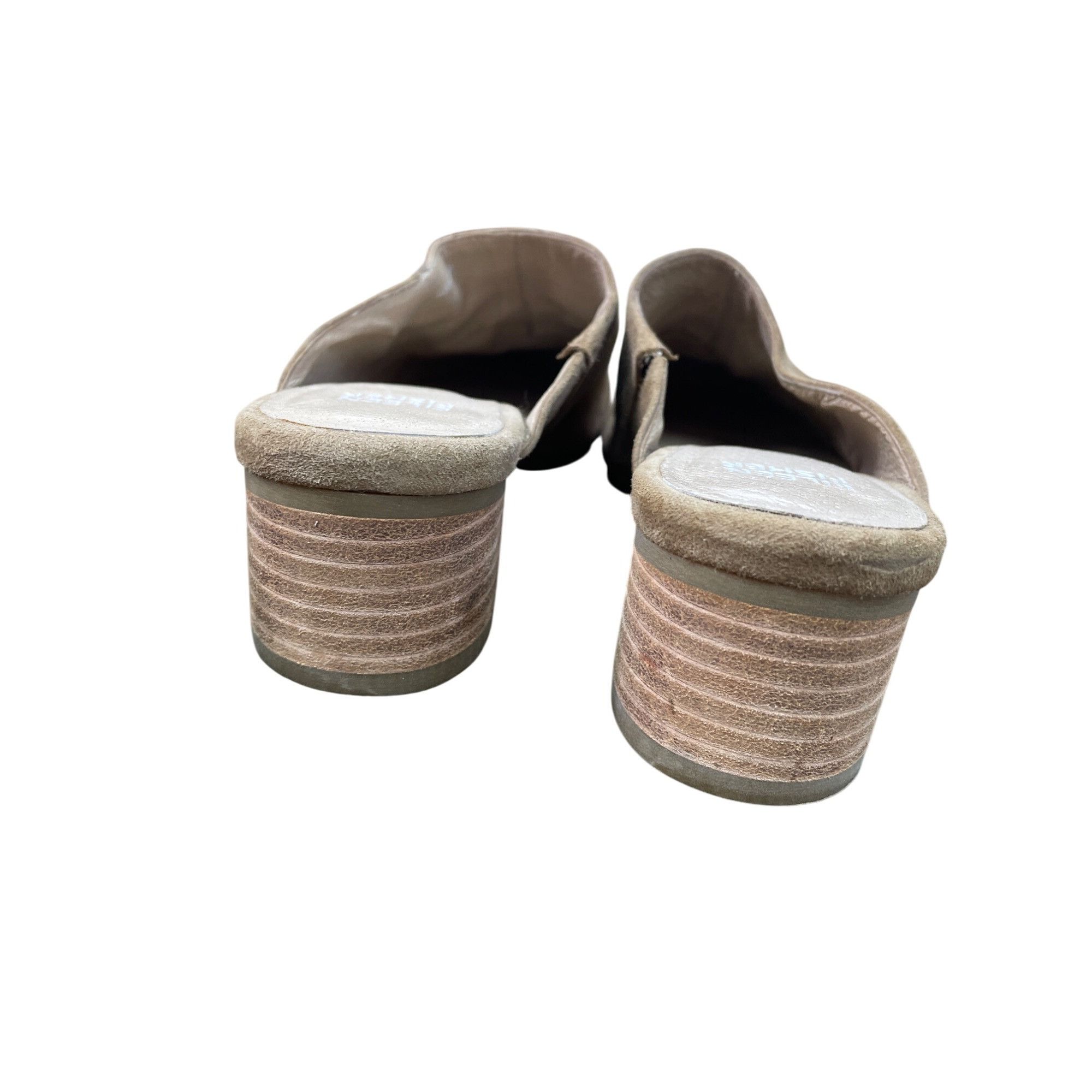 Eileen Fisher Eileen Fisher Womens Tan Suede Block Mules Shoes Size 5 SKU Size US 5 / IT 35 - 11 Thumbnail