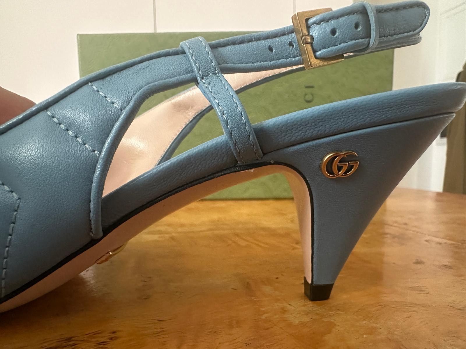 Gucci Gucci matelasse Leather slingback. Full set AW 2022 Size US 7.5 / IT 37.5 - 2 Thumbnail