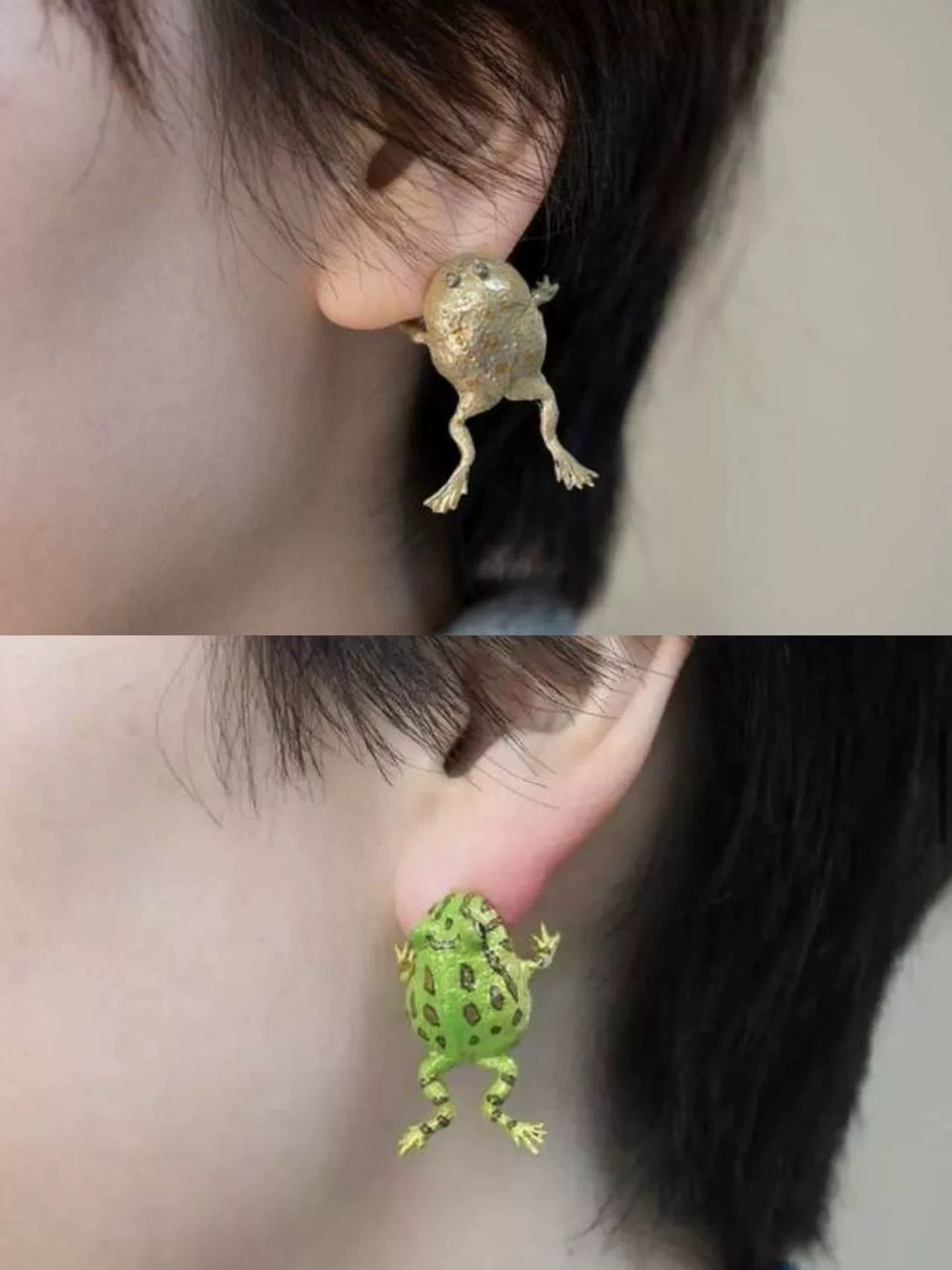 NANA JUDY Nina Handmade Frog Ear Clips Size ONE SIZE - 1 Thumbnail