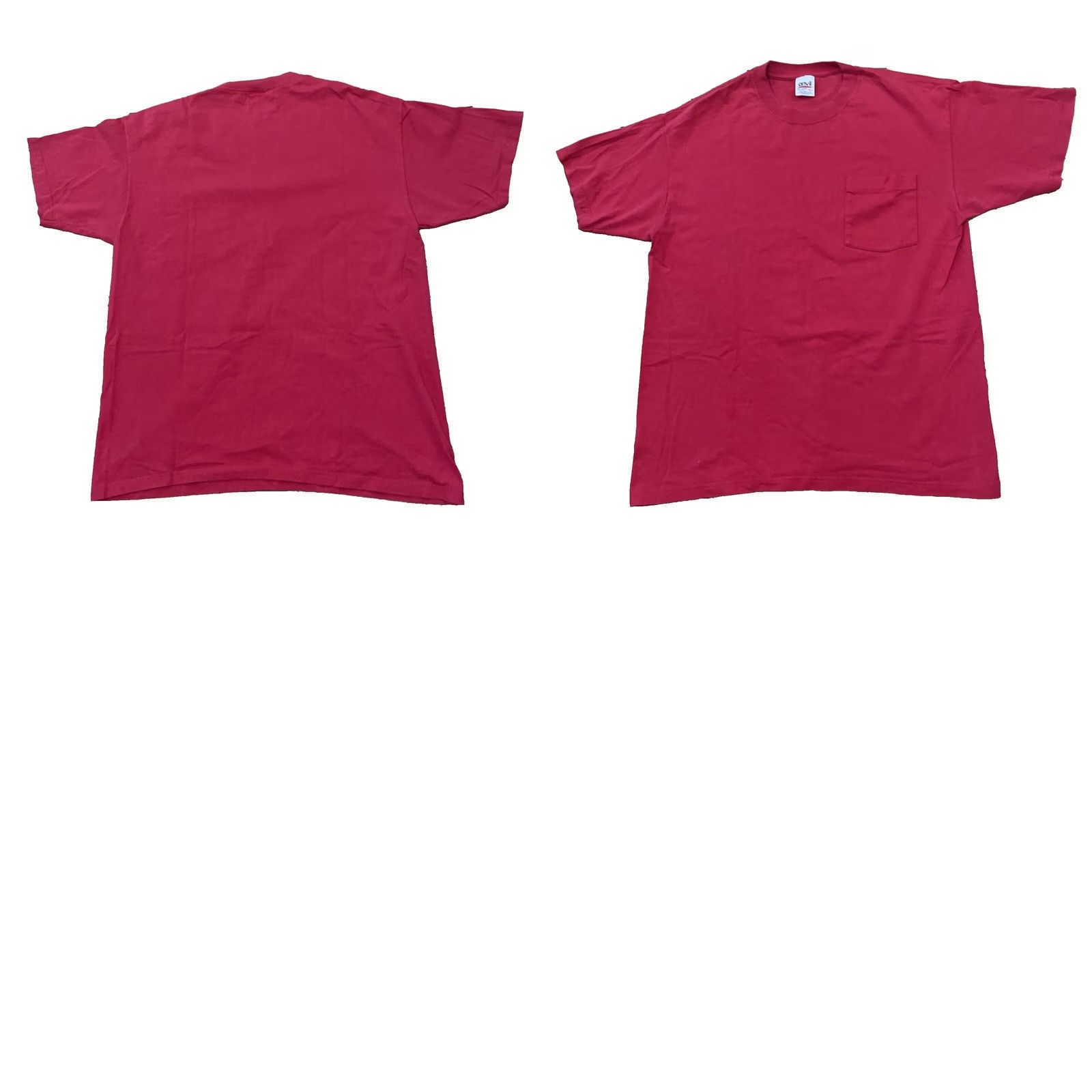 Anvil VINTAGE Anvil T Shirt Men XL Red Pocket Crew Tee 1990s Made USA EUC Size US XL / EU 56 / 4 - 11 Thumbnail