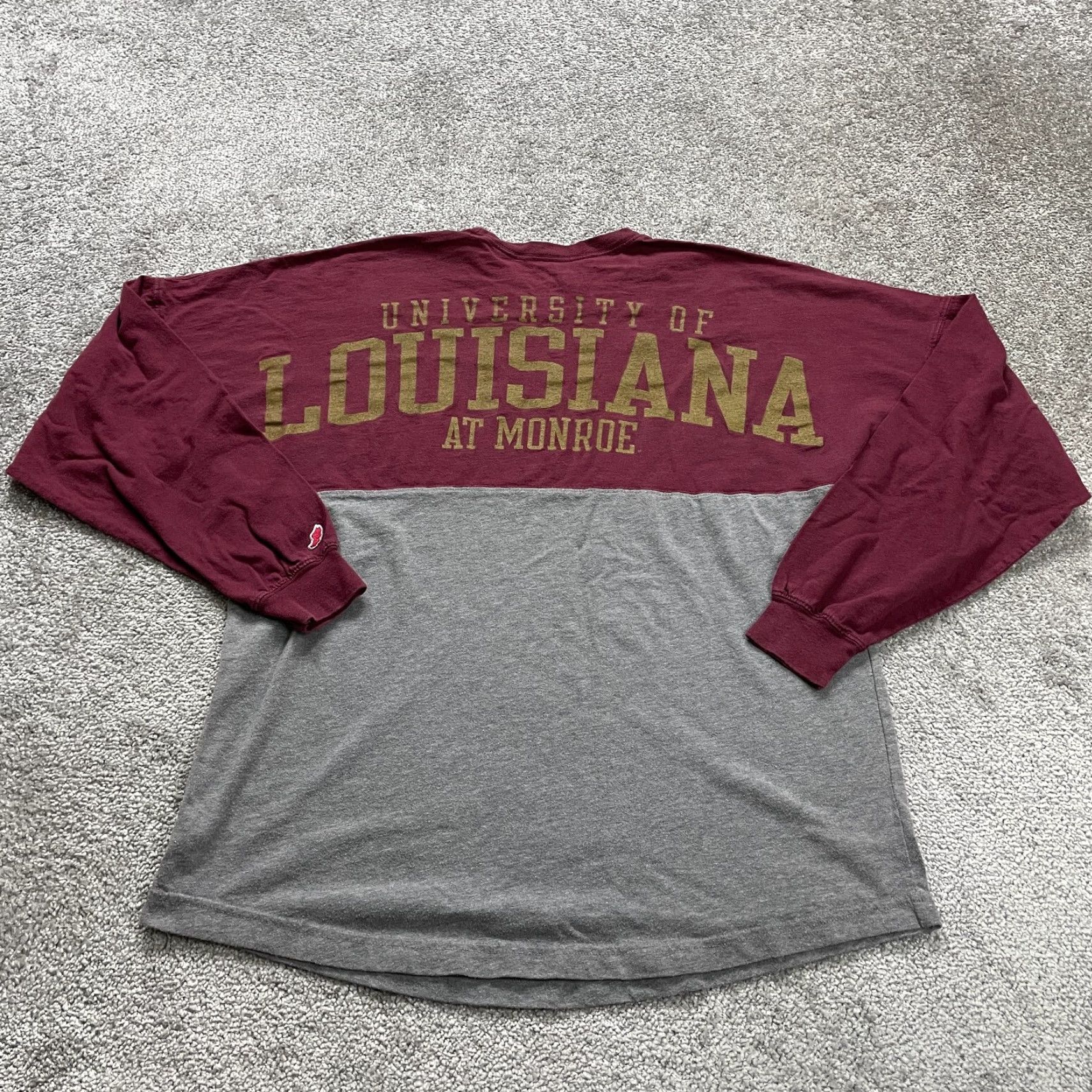 Vintage VINTAGE? No. League Collegiate Outfitters T-Shirt Mens Medium Red Gray Louisiana University Size US M / EU 48-50 / 2 - 2 Thumbnail