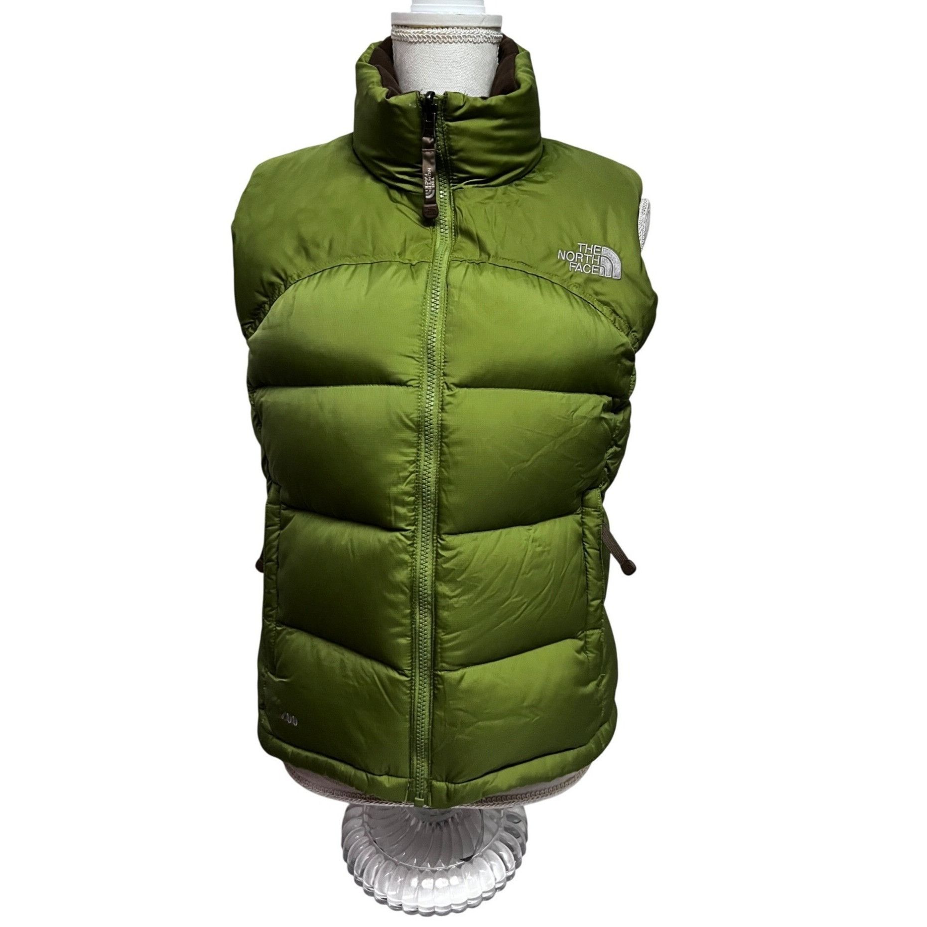The North Face The North Face Womens Green Zip Up 700 Fill Goose Down Puffe Size S / US 4 / IT 40 - 1 Thumbnail