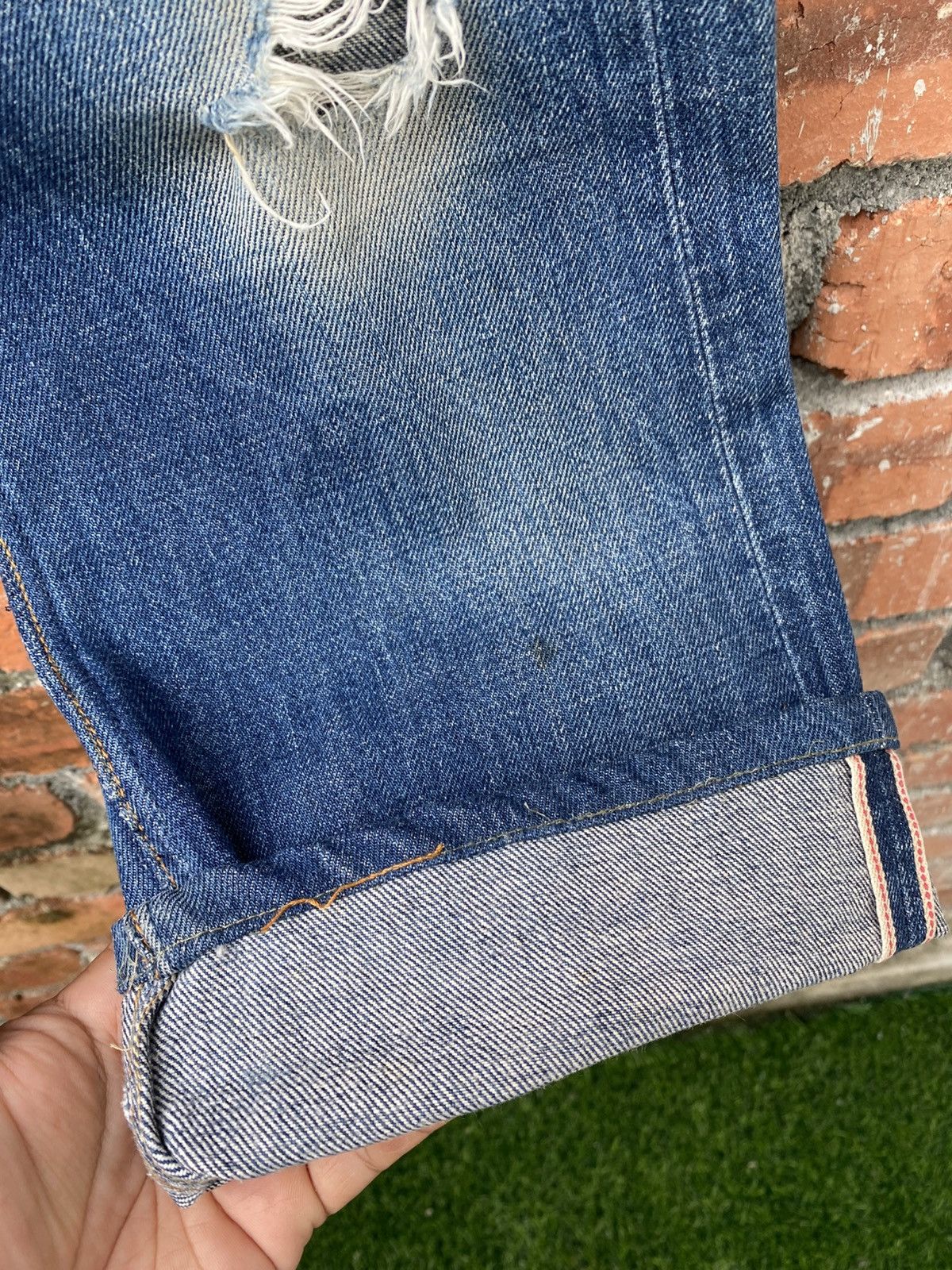 A.P.C. × Japanese Brand × Le Grande Bleu (L.G.B.) W30x28.5 A.P.C redline japanese denime repaired Size US 30 / EU 46 - 5 Thumbnail