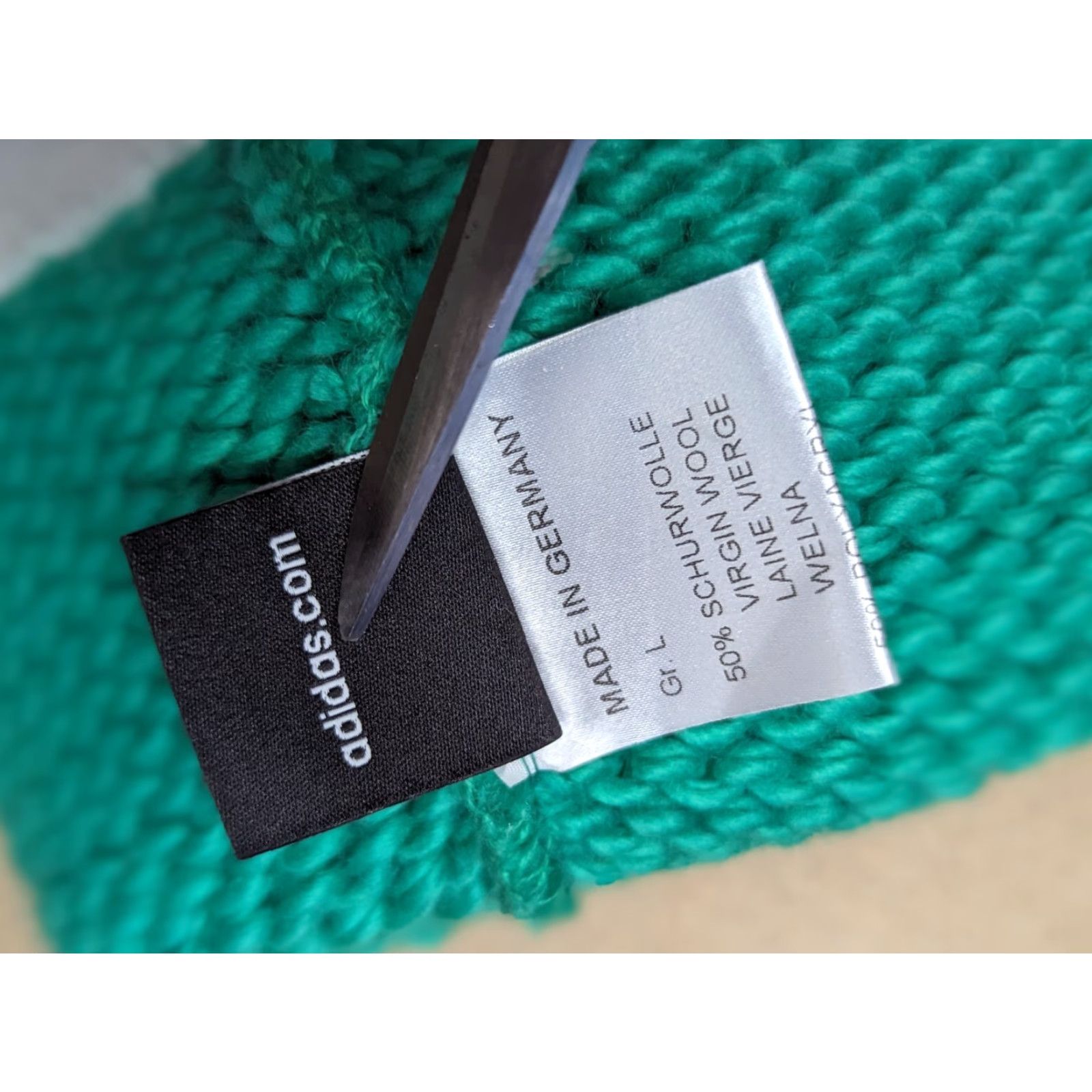 Adidas Adidas Germany Ski Beanie Hat L Wool Blend Lined Green Cross Country XC Unisex Adults Men Women Size ONE SIZE - 6 Thumbnail
