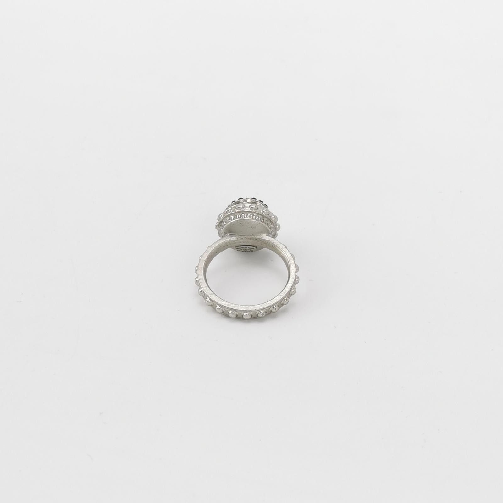 Chanel Chanel Crystal Double C Logo Ring Size 14 -z2505 Size ONE SIZE - 3 Thumbnail