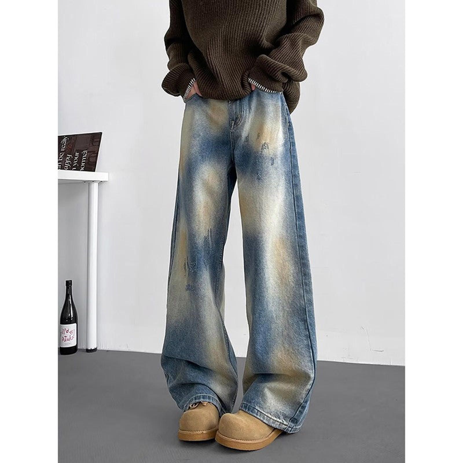 Other Baggy Straight Wide-Leg Denim Jeans - Gradient Wash Size US 32 / EU 48 - 3 Thumbnail