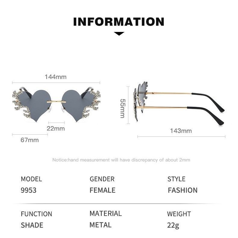 VIBE Crazy Street ins style custom avant-garde sunglasses Size ONE SIZE - 3 Thumbnail