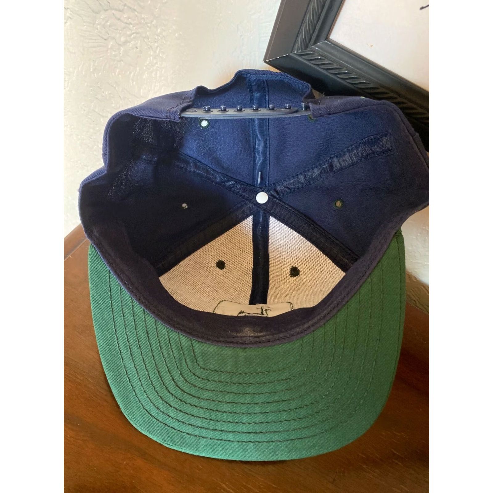 Vintage VINTAGE John Deere Denim Blue Trucker Hat Patch Snapback Made in USA Mens One Size DS Size ONE SIZE - 4 Thumbnail