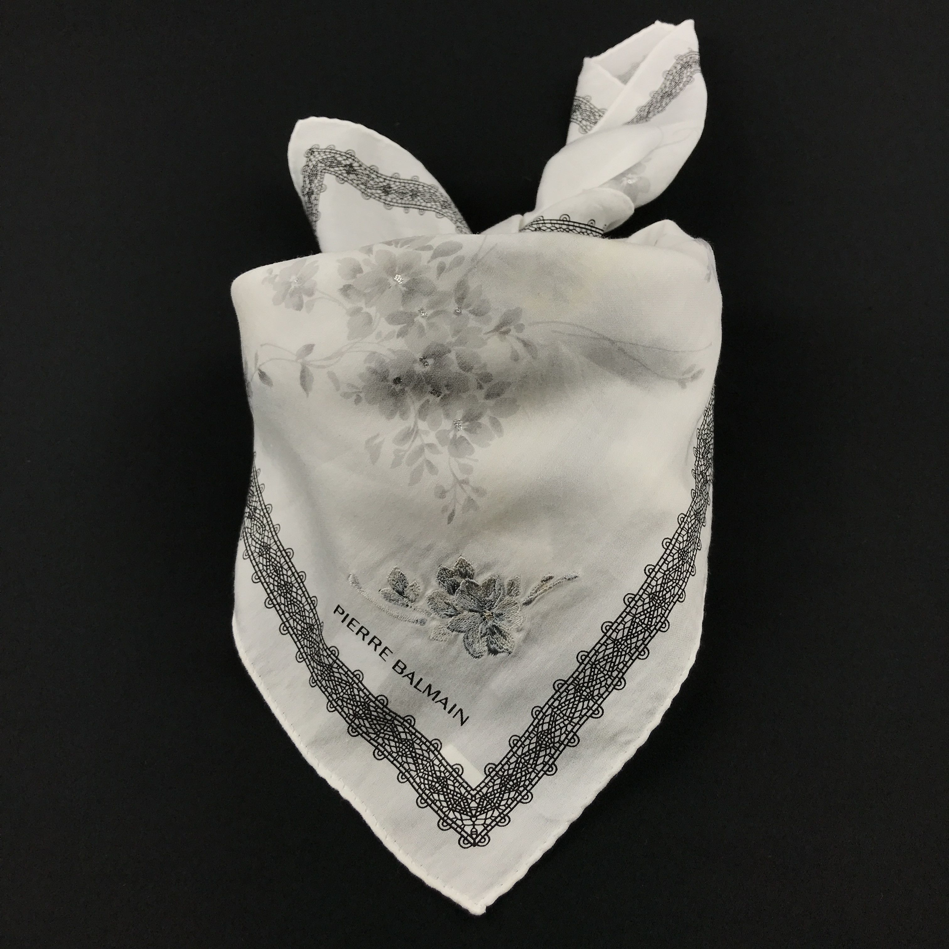Designer × Pierre Balmain × Vintage Vintage Pierre Balmain Bandana Neckerchief Handkerchief Size ONE SIZE - 4 Thumbnail