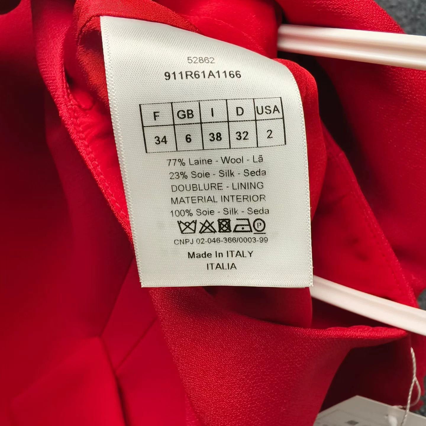 Dior Dior Red Cinched Waist Women's 34 Dress Size XS / US 0-2 / IT 36-38 - 4 Thumbnail
