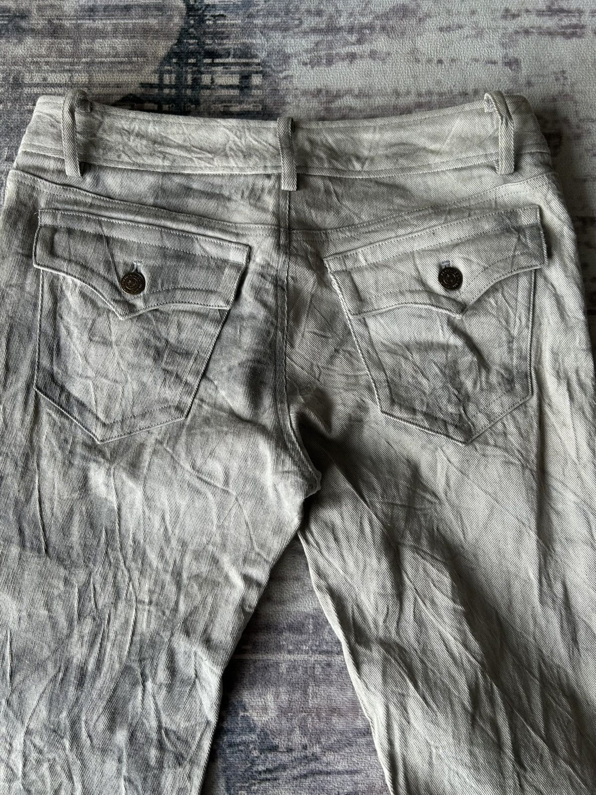 Tornado Mart Tornado Mart Punk Flared Wrinkled Pants Size US 30 / EU 46 - 6 Thumbnail