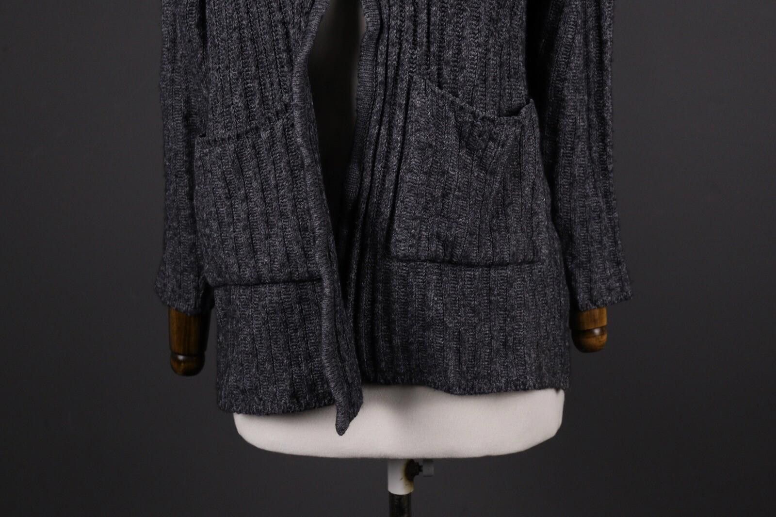 Designer Bitte Kai Rand Gray Merino Wool Knit Two Jacket Size S Size S / US 4 / IT 40 - 3 Thumbnail