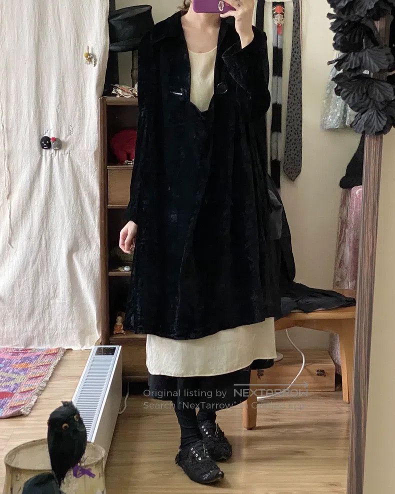 Comme des Garcons Comme Des Garcons Thin velvet dress during felting period Size M / US 6-8 / IT 42-44 - 1 Thumbnail