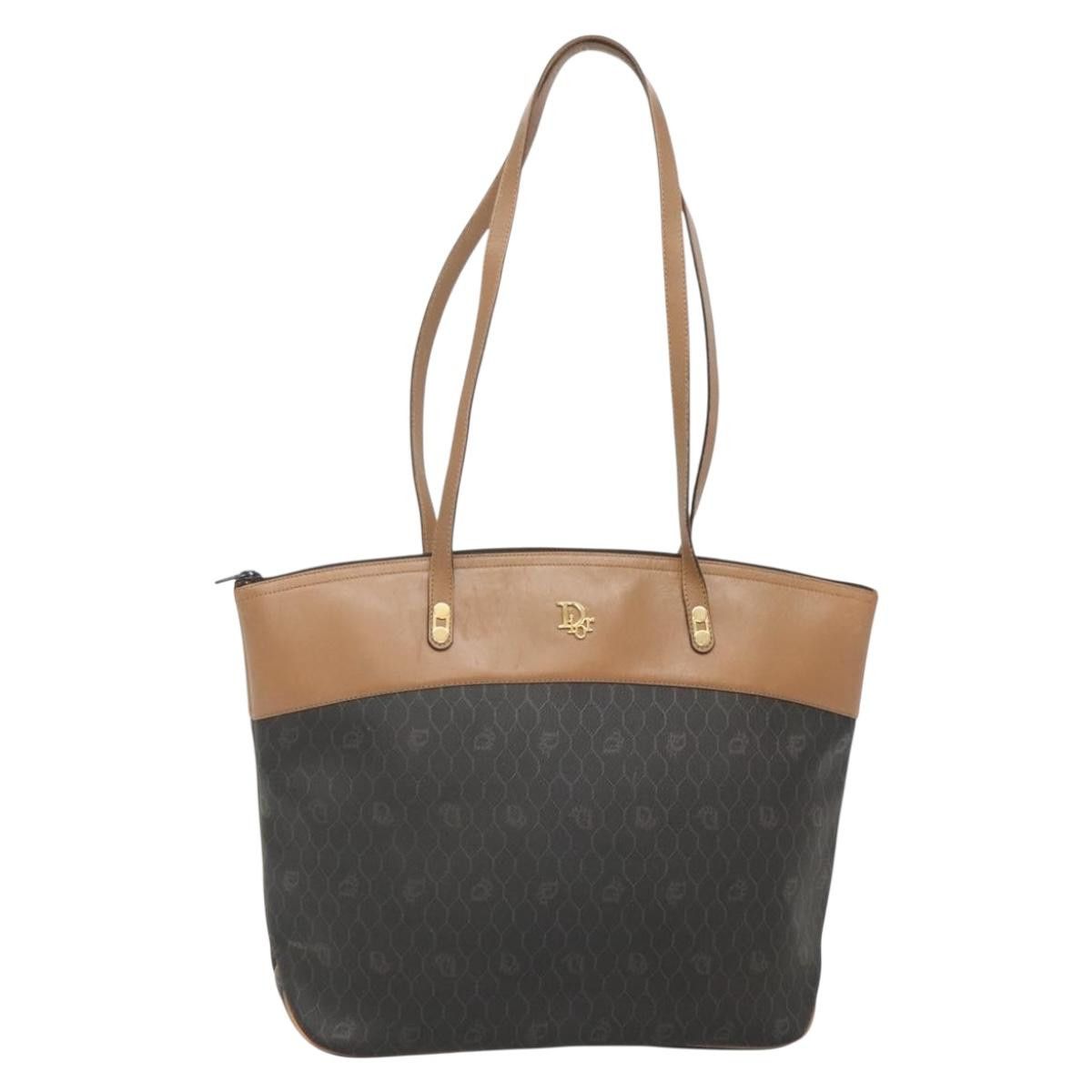 Dior DIOR Honeycomb Canvas Tote Bag Pvc Black Gold Size ONE SIZE - 1 Thumbnail