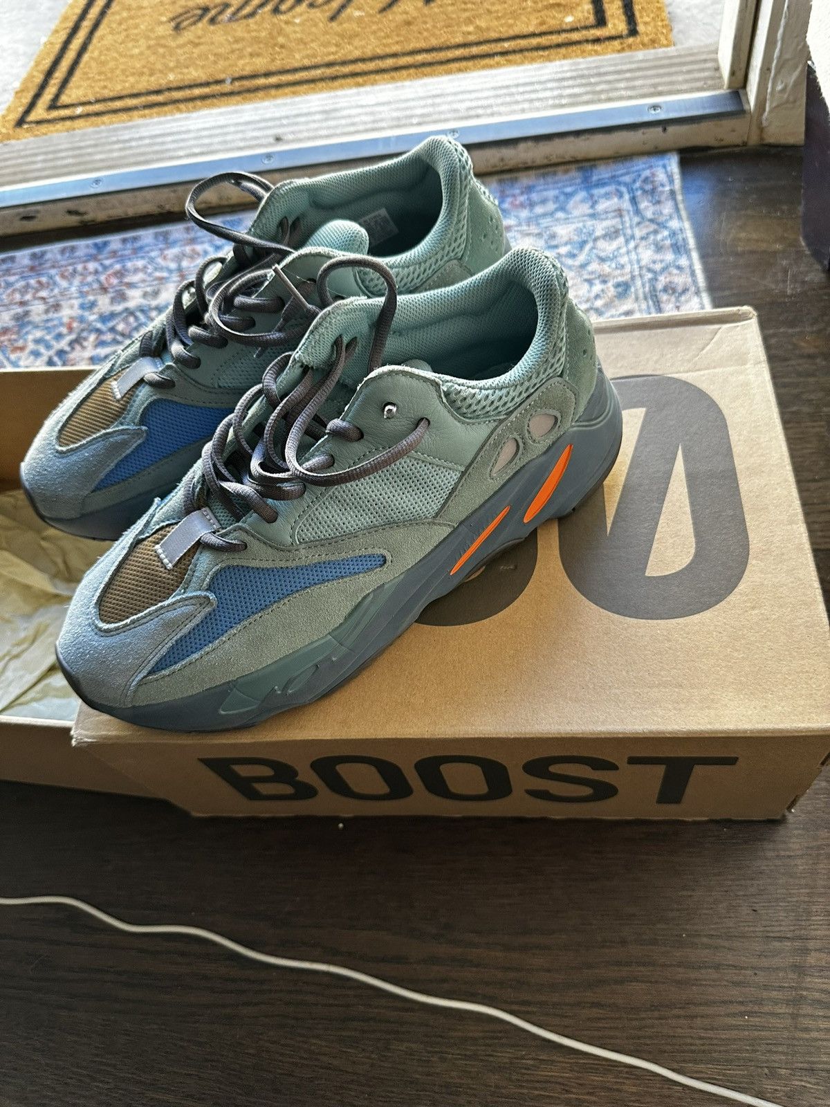 Adidas Yeezy boost 700 faded azure Size US 9 / EU 42 - 3 Thumbnail