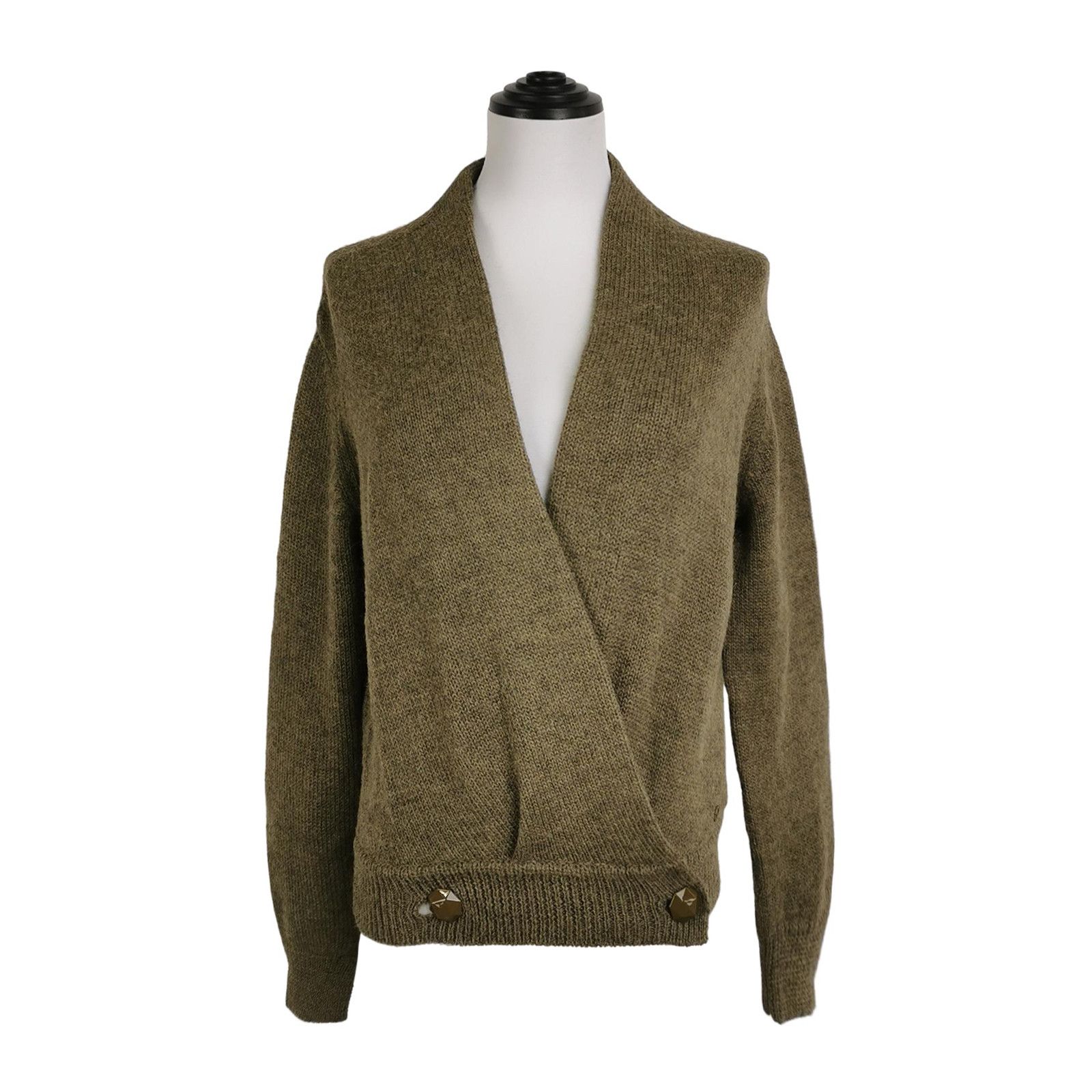 Gucci Gucci Alpaca Blend V-Neck Sweater XS Size XS / US 0-2 / IT 36-38 - 1 Thumbnail