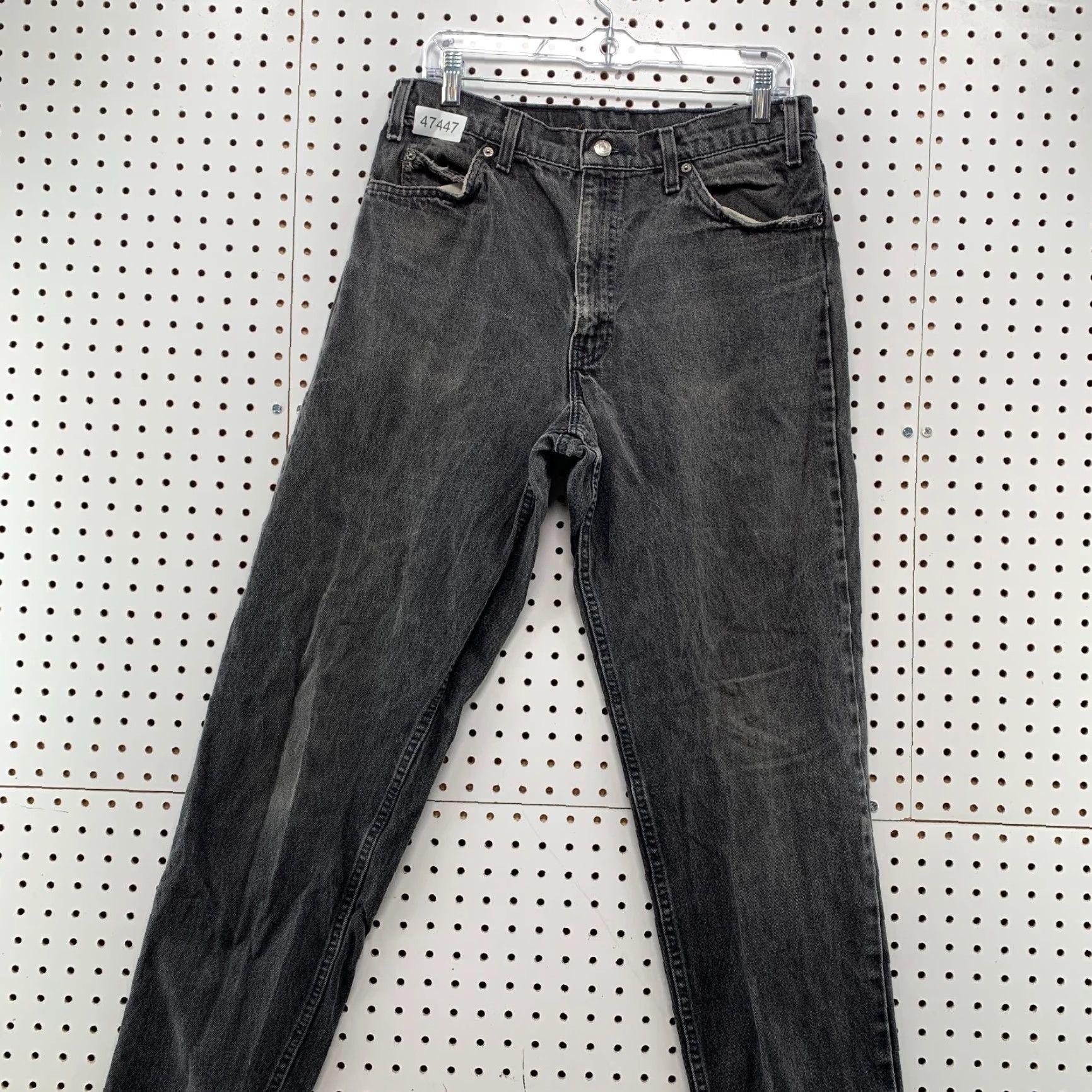Levi's VINTAGE Levi's 550 Jeans Mens 31x33 Black Denim 90s USA Tapered 5-Pocket Size US 31 - 5 Thumbnail
