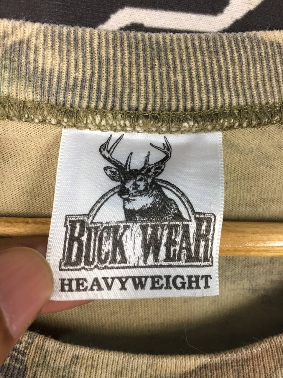Vintage Vtg 90s Buck Wear Advantage Camo All Over Print Tee Size US XXL / EU 58 / 5 - 14 Thumbnail