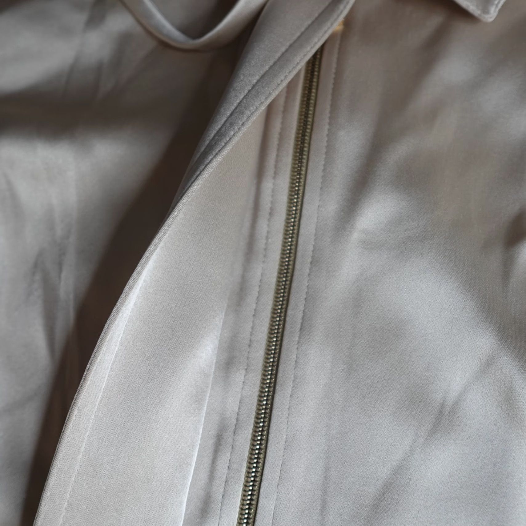 St. John St. John Womens Jacket Medium Beige Gold Solid Windberaker Size M / US 6-8 / IT 42-44 - 3 Thumbnail