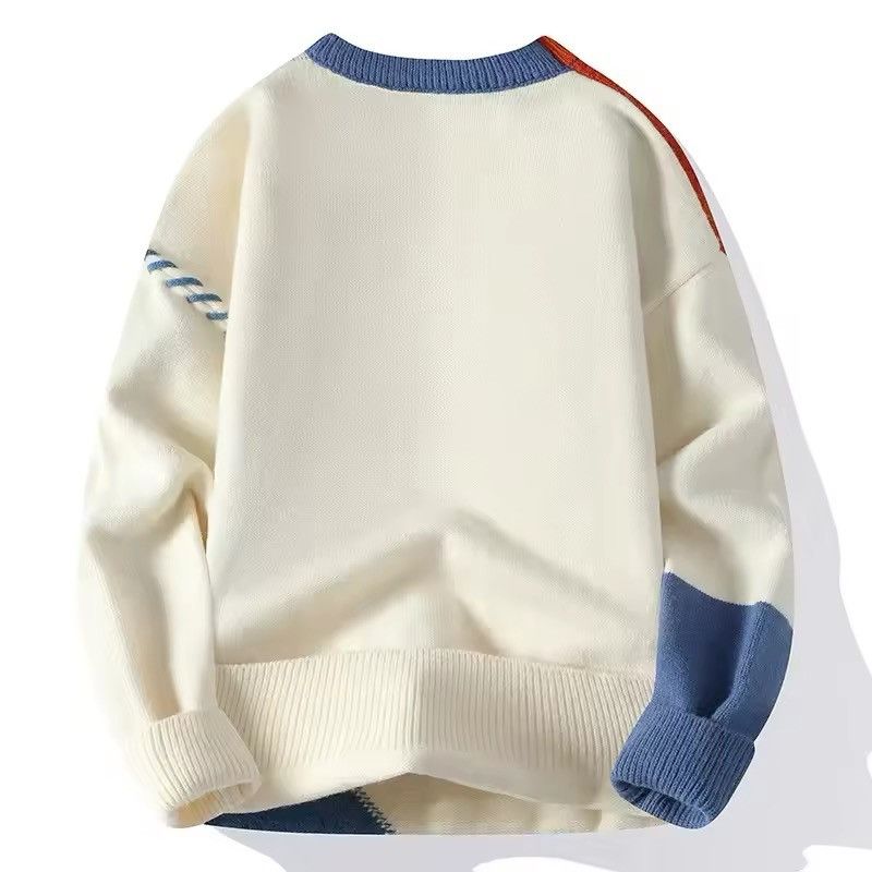 Designer Colorful Turtleneck Patchwork Pullovers Sweater Jumper Size US M / EU 48-50 / 2 - 2 Thumbnail