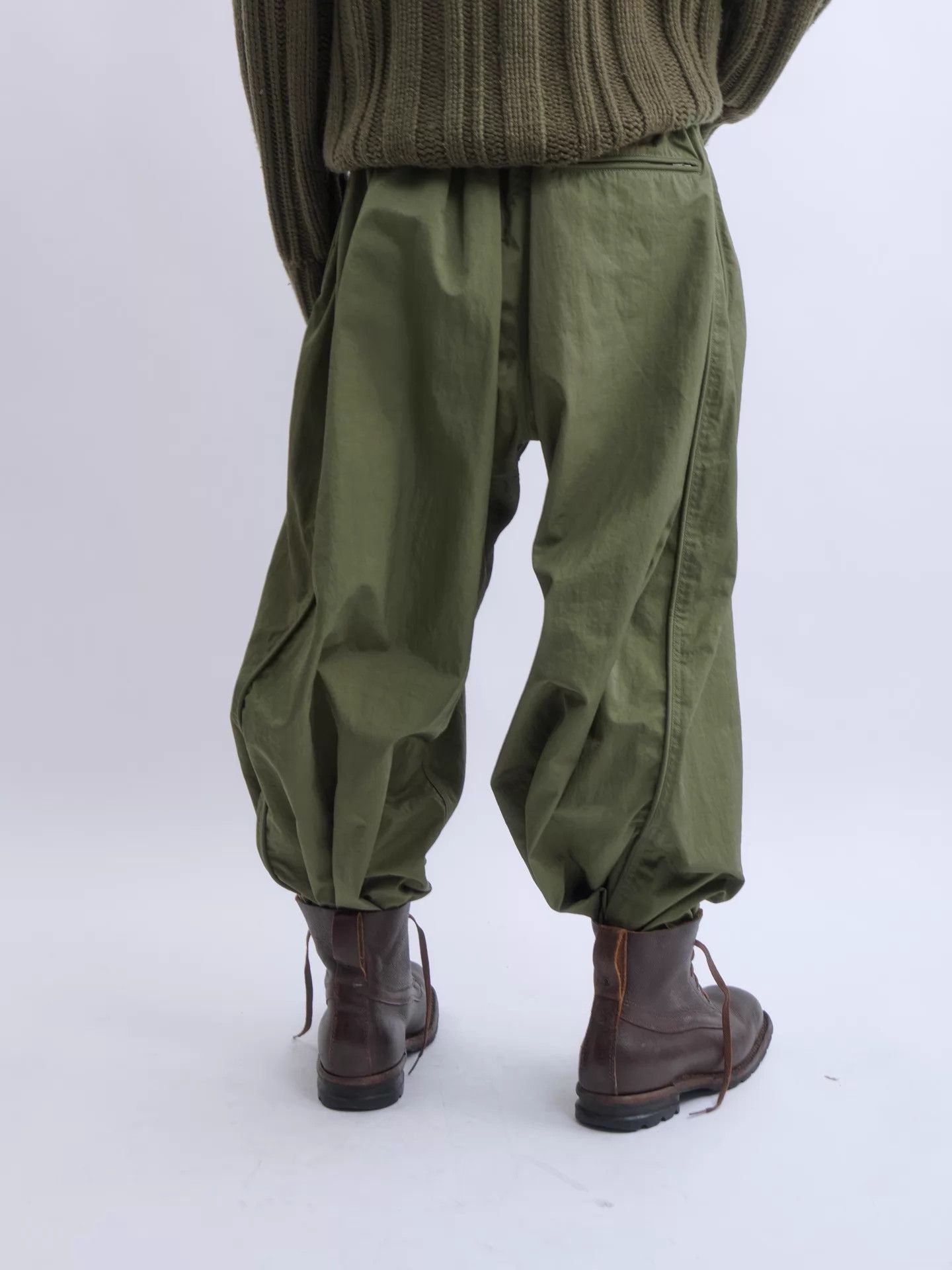 Hed Mayner Hed Mayner x Reebok Green Wide-Leg Pants Size L Size US 34 / EU 50 - 4 Thumbnail