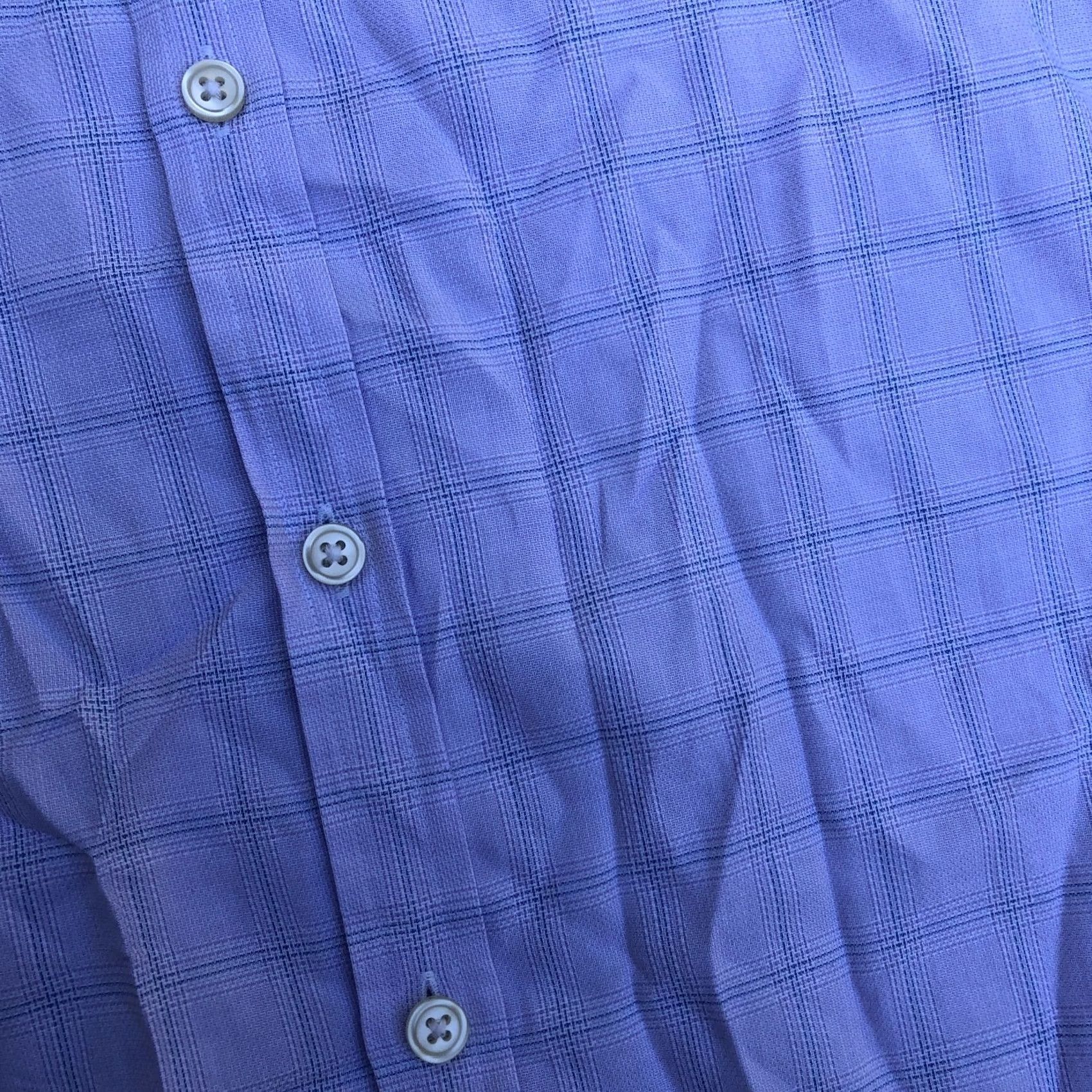 Charles Tyrwhitt Charles Tyrwhitt Dress Shirt Men Extra Slim Purple Plaid 16.5/36 Button Long Sleeve Size 46R - 3 Thumbnail