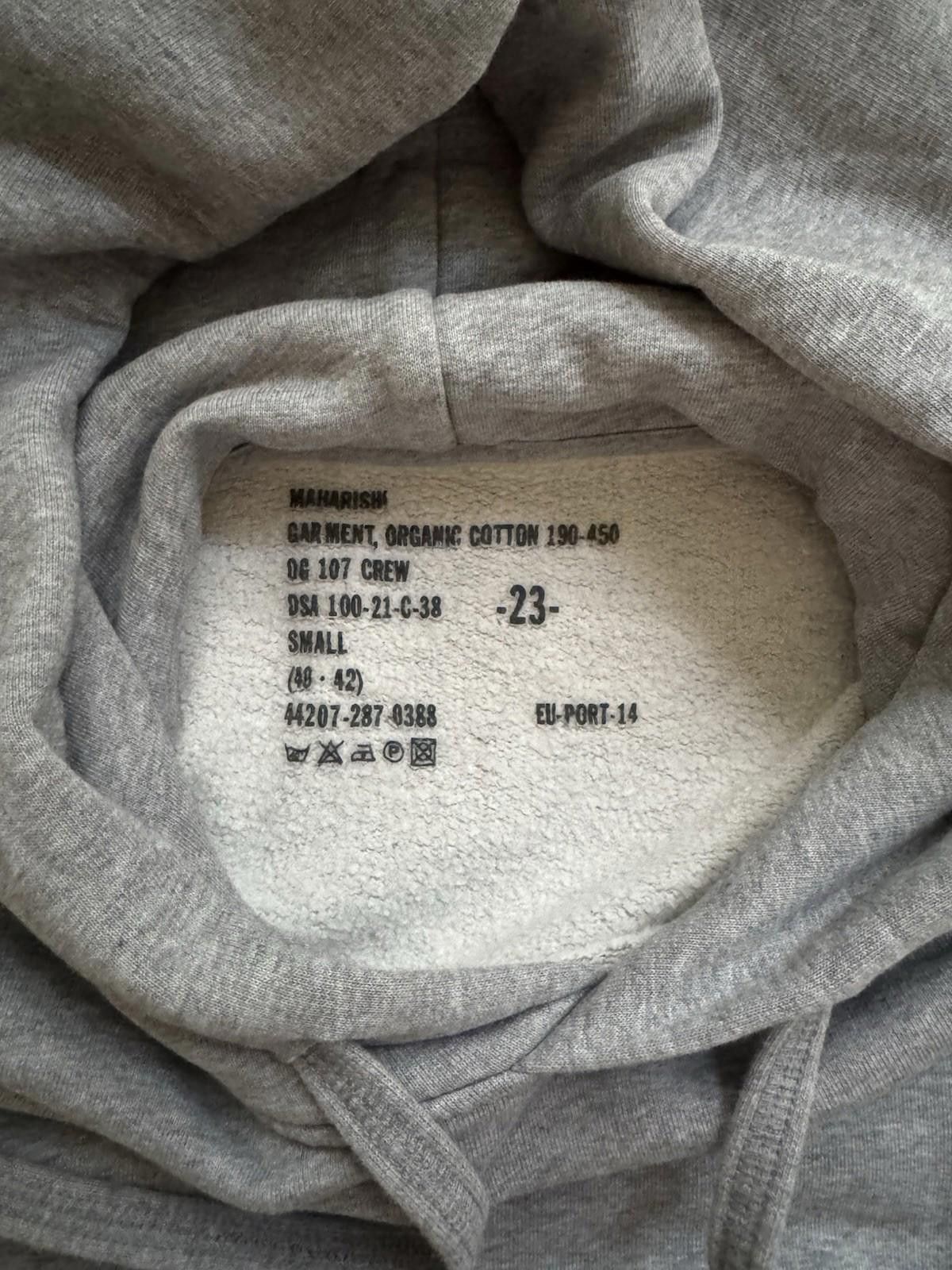Maharishi Maharishi Gray Hoodie Size Small Size US S / EU 44-46 / 1 - 3 Thumbnail
