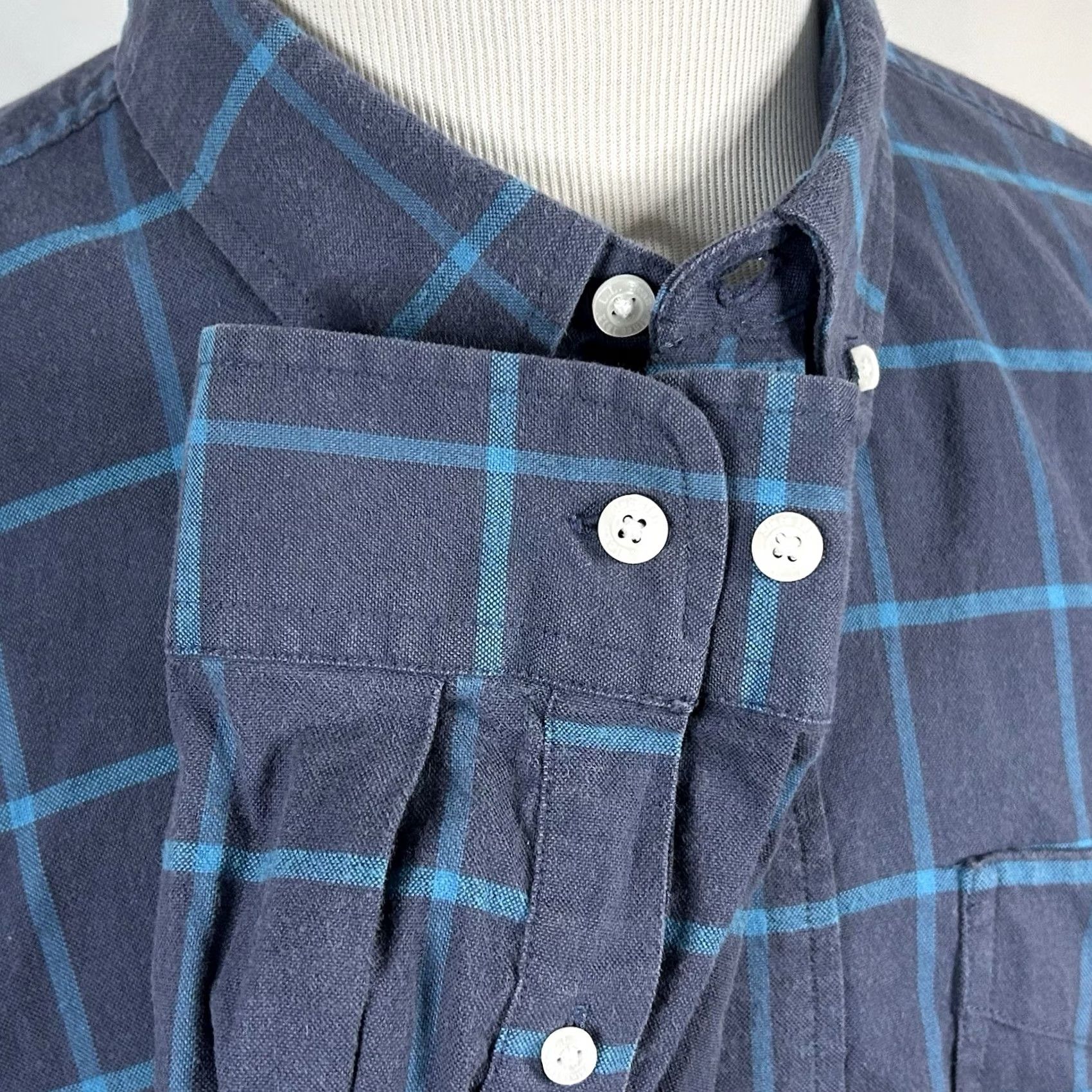 Vintage LL Bean Large Traditional Fit Stretch Oxford Shirt Plaid Button-Down Casual Size US L / EU 52-54 / 3 - 4 Thumbnail