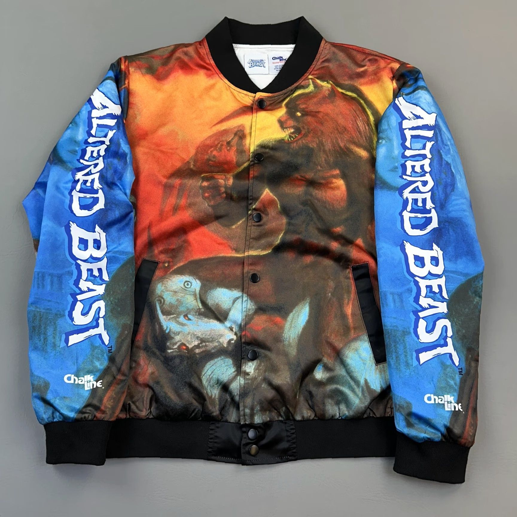 Chalk Line Chalk Line Altered Beast Jacket Mens Medium Satin Retro Fanimation Bomber Sega Shirt Size US M / EU 48-50 / 2 - 4 Thumbnail