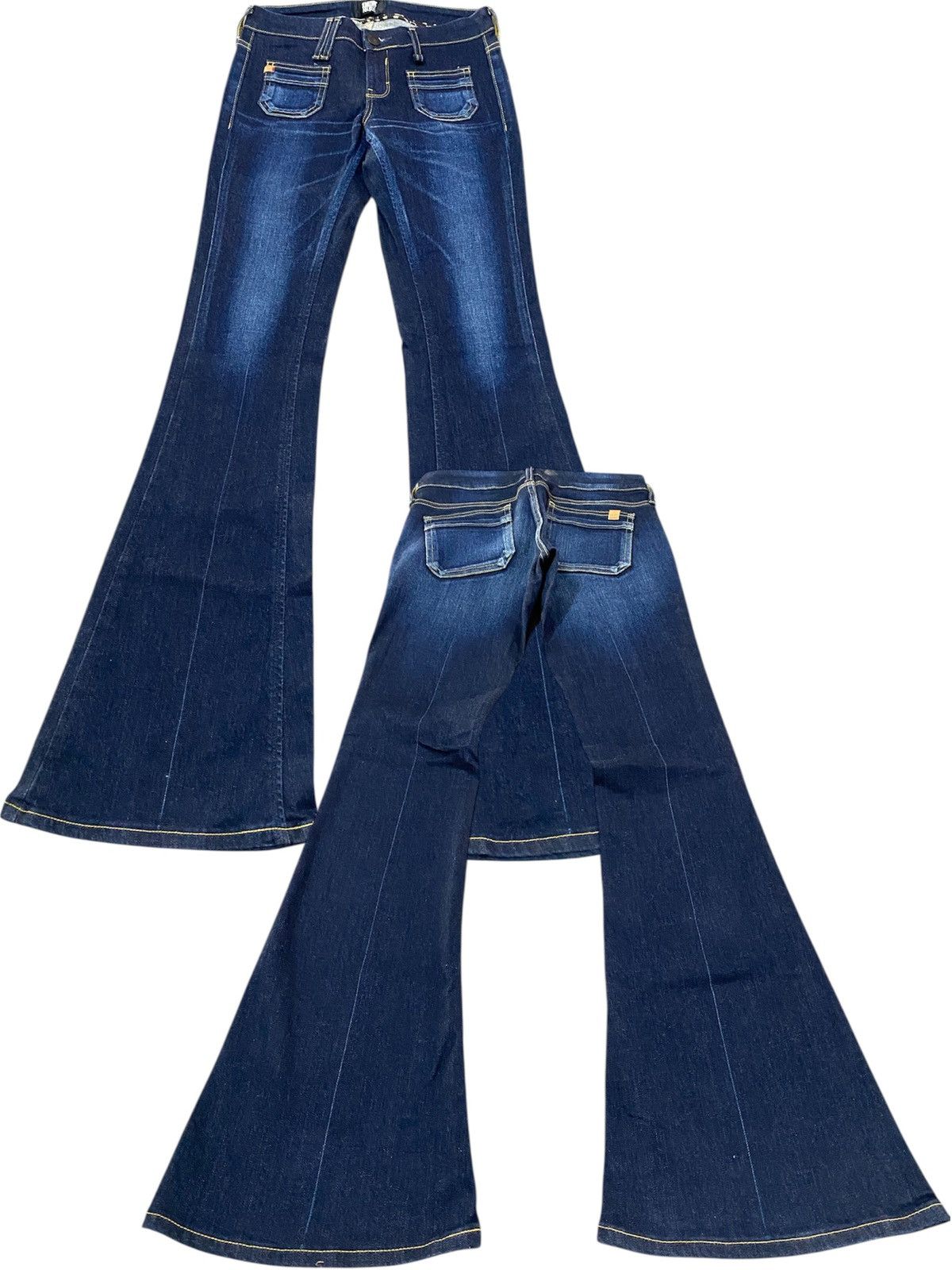 Edwin × If Six Was Nine × Le Grande Bleu (L.G.B.) Super Flare Something Neo Jean Pour Femme p188 Size 26" / US 2 / IT 38 - 1 Thumbnail