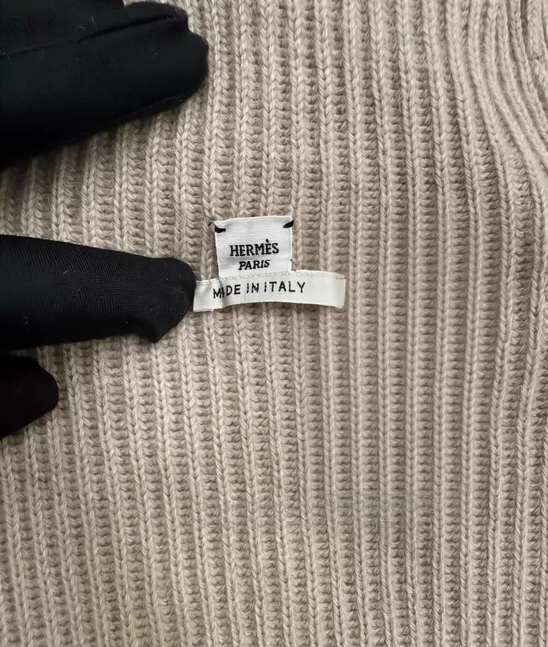 Hermes Hermes Camel Hair Side Button Knit Dress Size S / US 4 / IT 40 - 4 Thumbnail