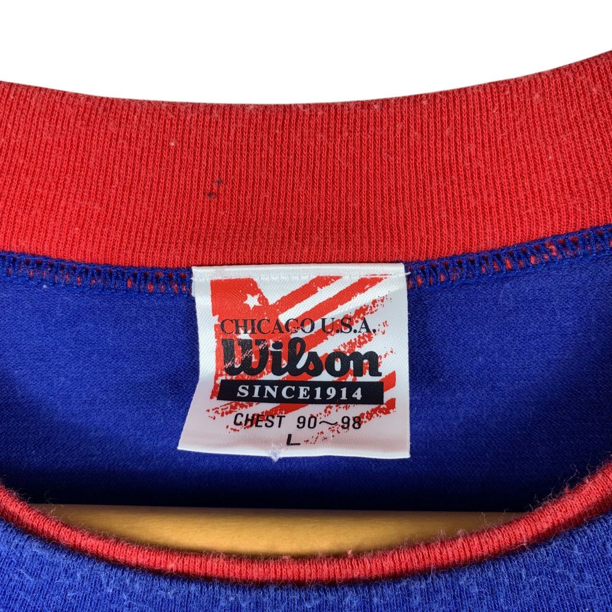 Other WILSON Chicago Usa Sportswear Big Logo Crewneck T-Shirt Size US L / EU 52-54 / 3 - 6 Thumbnail