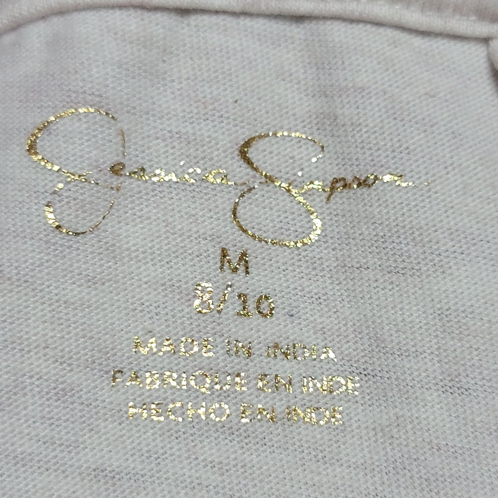 Jessica Simpson Jessica Simpson Crop Tee w/ Flare Sleeves "Take It Easy" -XS Size XS / US 0-2 / IT 36-38 - 5 Thumbnail