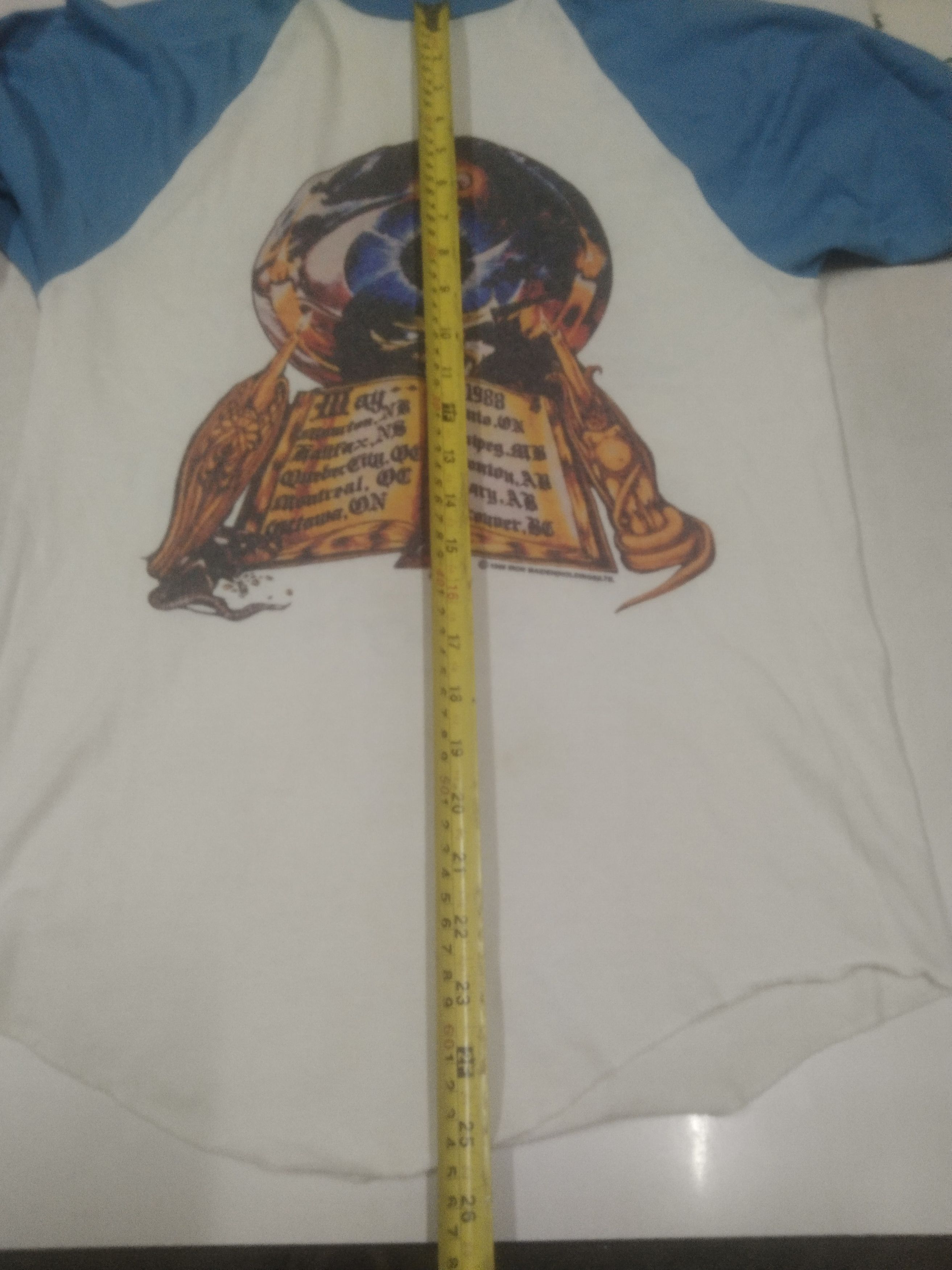Band Tees × Soffe × Vintage Vintage raglan Iron Maiden Canada tour 1988 Size US S / EU 44-46 / 1 - 11 Thumbnail
