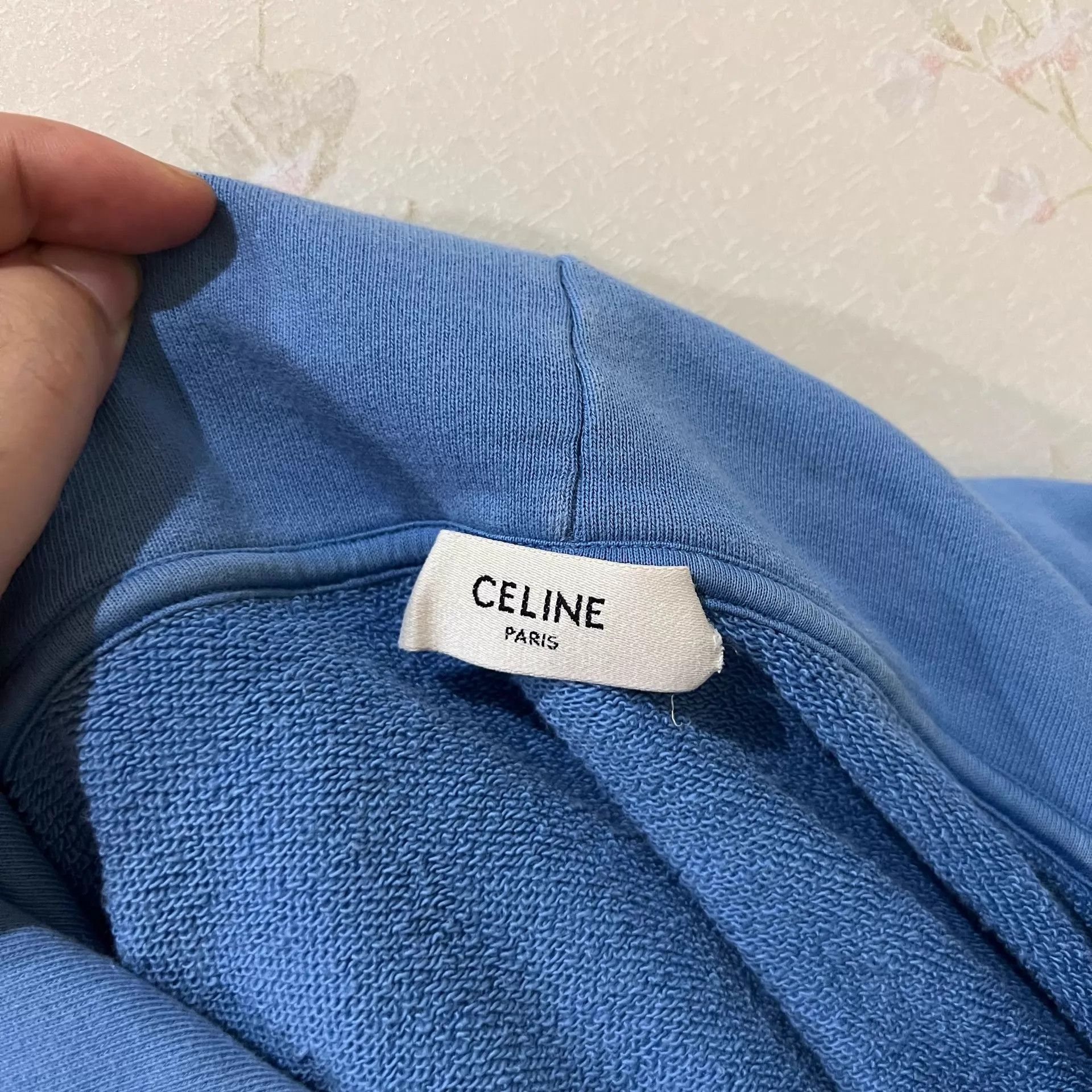 Celine Celine Logo Drawstring Hoodie XL 98 New Size US XL / EU 56 / 4 - 4 Thumbnail