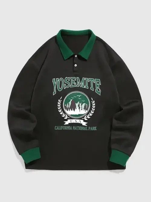 Vie + Riche Paris Vintage National Park Sweatshirt Size US L / EU 52-54 / 3 - 1 Thumbnail