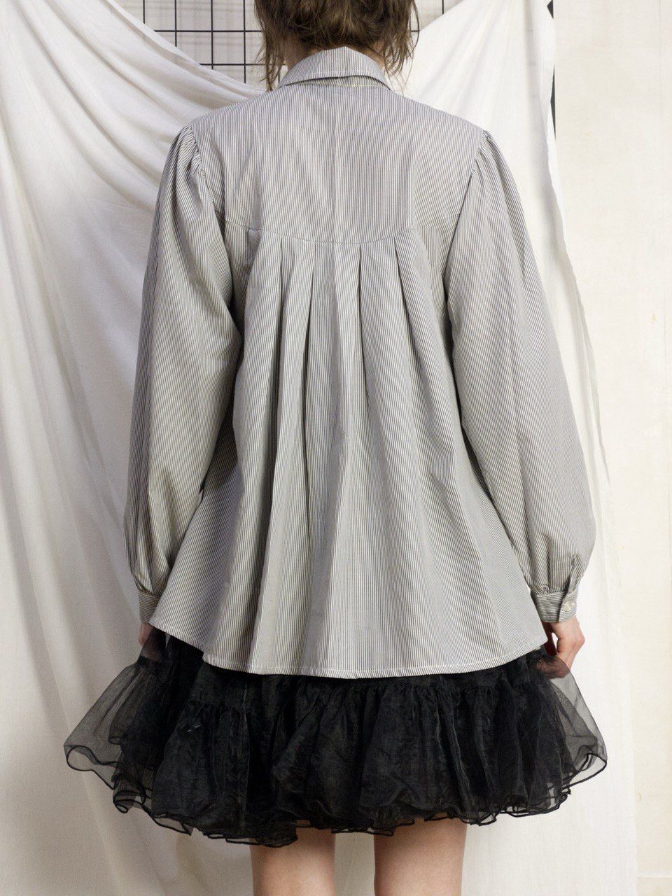Cop Copine Cop Copine embroidered black&white pinstripe shirt blouse Size S / US 4 / IT 40 - 16 Thumbnail