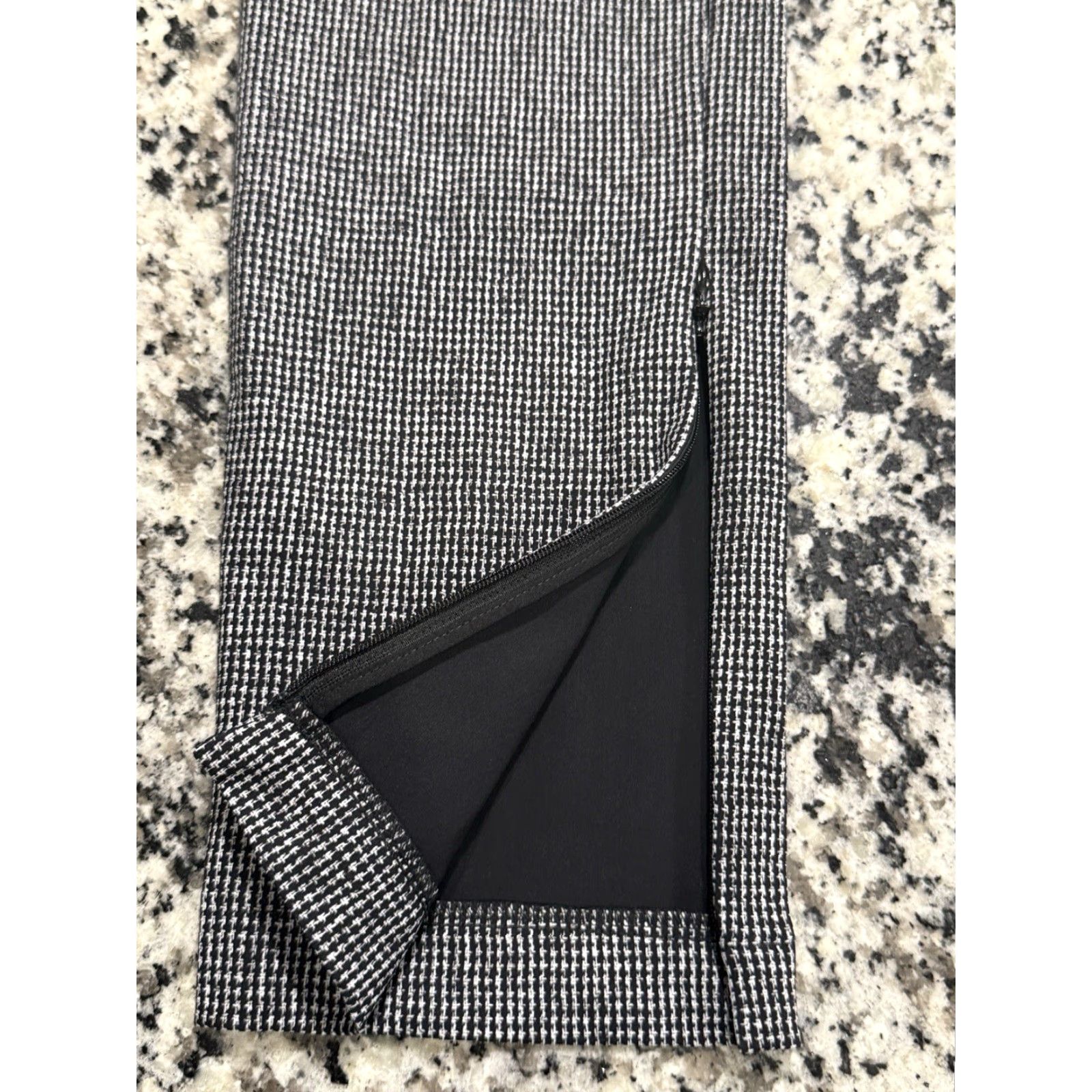 Theory Theory Pants Women XL Multicolor Houndstooth Skinny Pull-On Ankle Zip Stretch Preppy Designer 31in Inseam Size 40" / US 18 - 2 Thumbnail