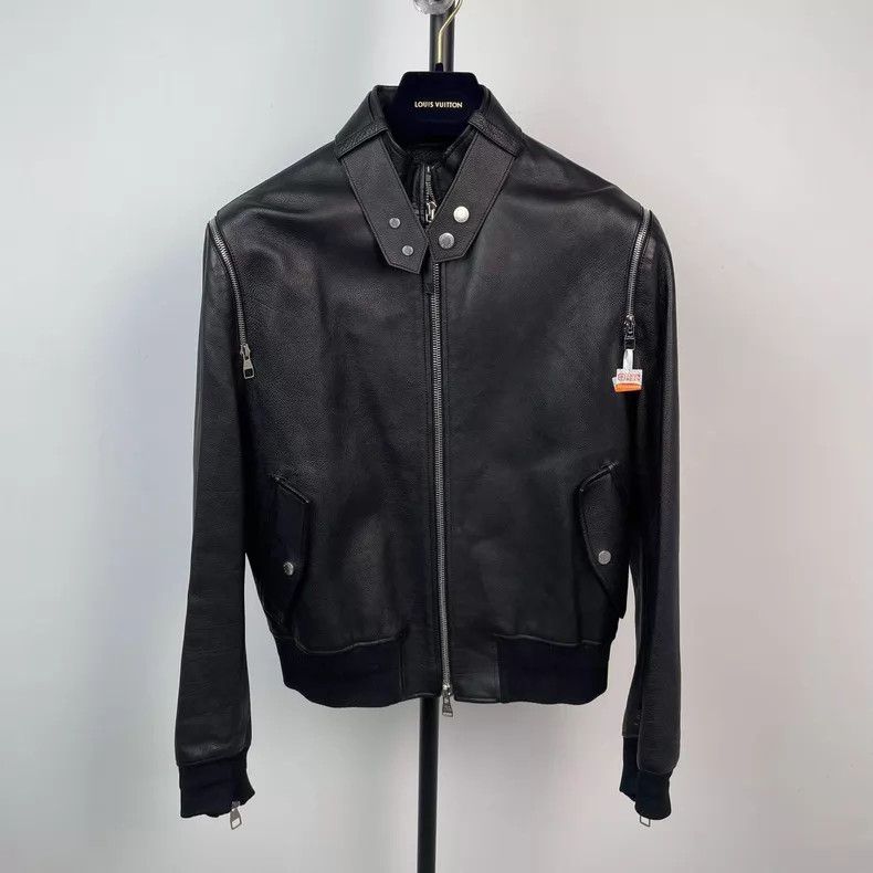 Louis Vuitton Louis Vuitton Black Show Leather Jacket Size US M / EU 48-50 / 2 - 1 Thumbnail