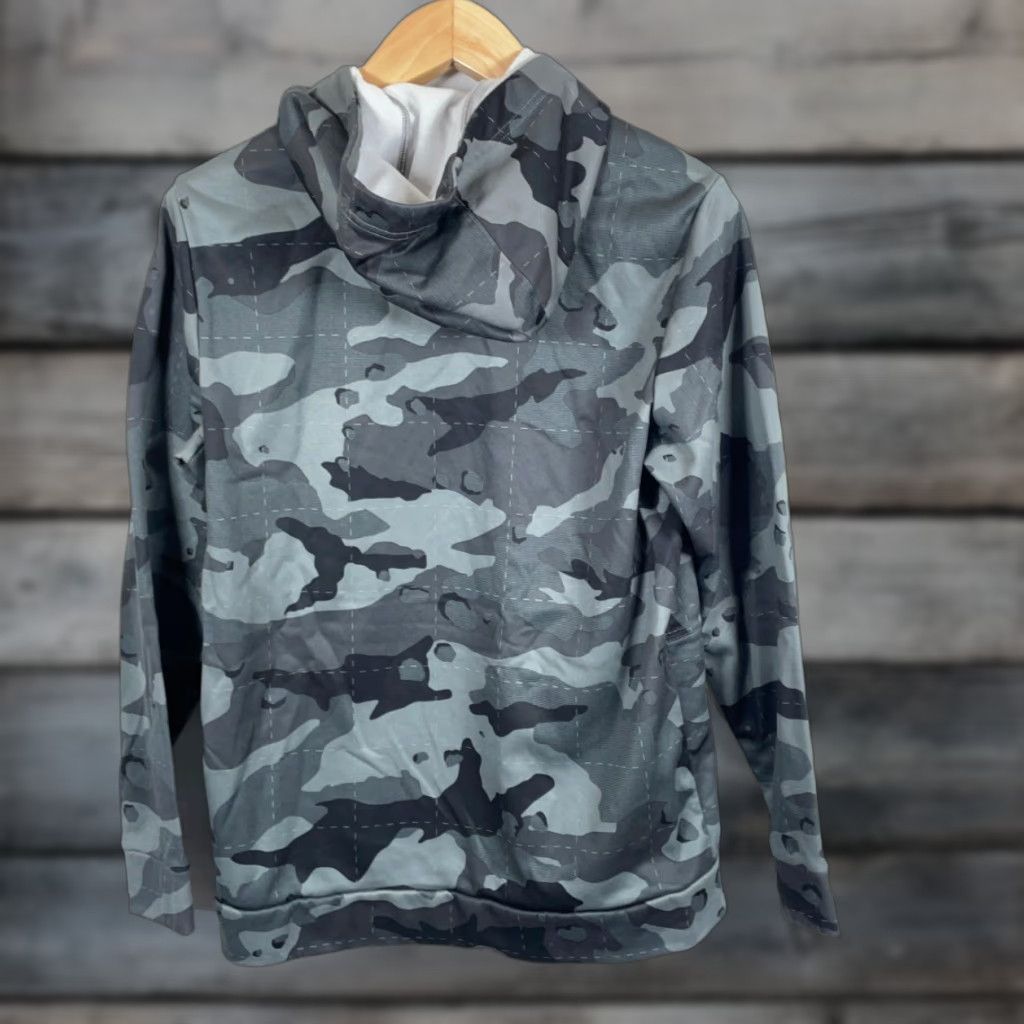 Nike Nike Camouflage Hoodie Men's Medium Gray Therma-Fit Pullover Sweatshirt Size US M / EU 48-50 / 2 - 1 Thumbnail